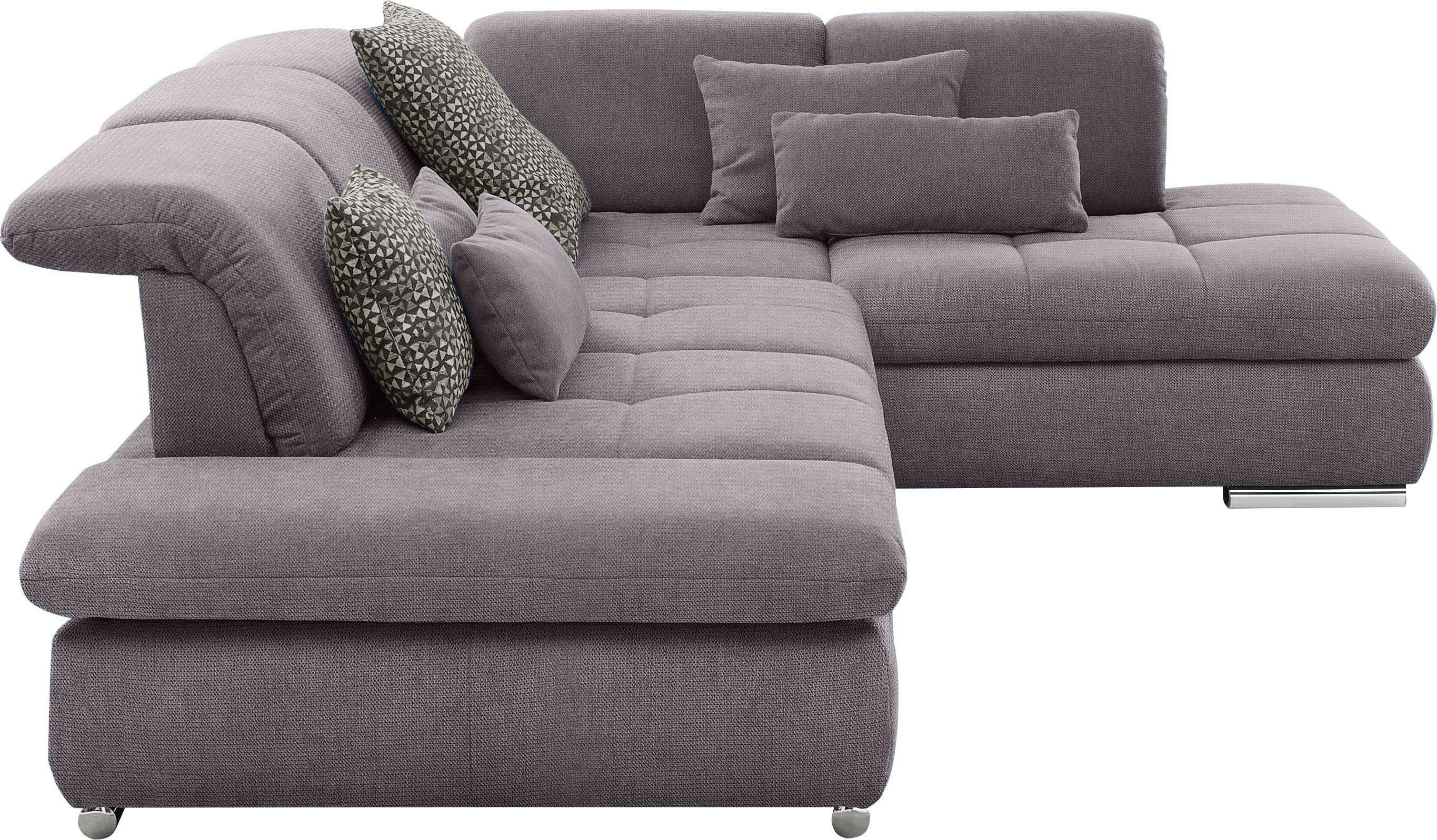 set one by Musterring Hoekbank SO 4100 met comfortabele pocketvering en hoofdeindeverstelling,