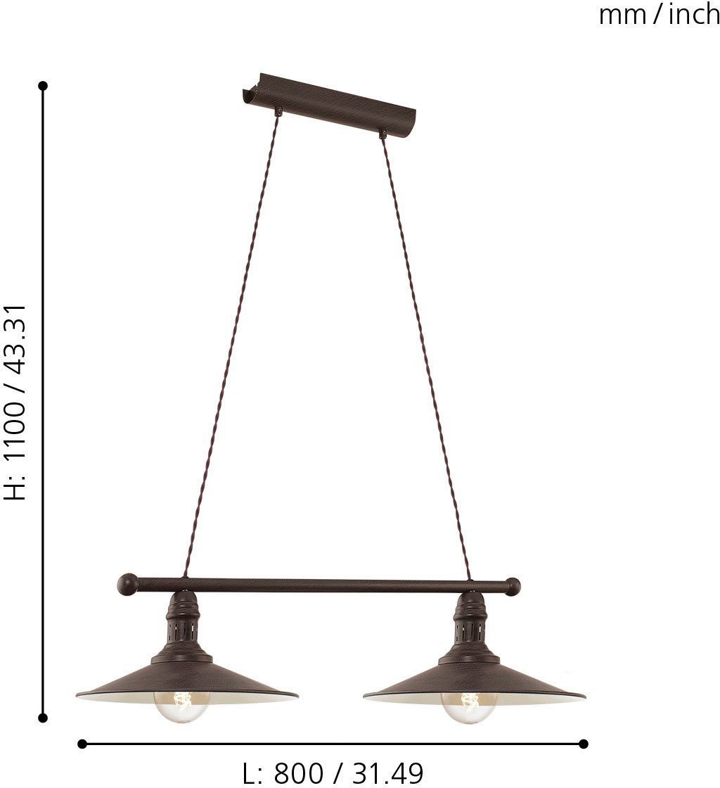 EGLO Hanglamp STOCKBURY Hanglicht, hanglamp