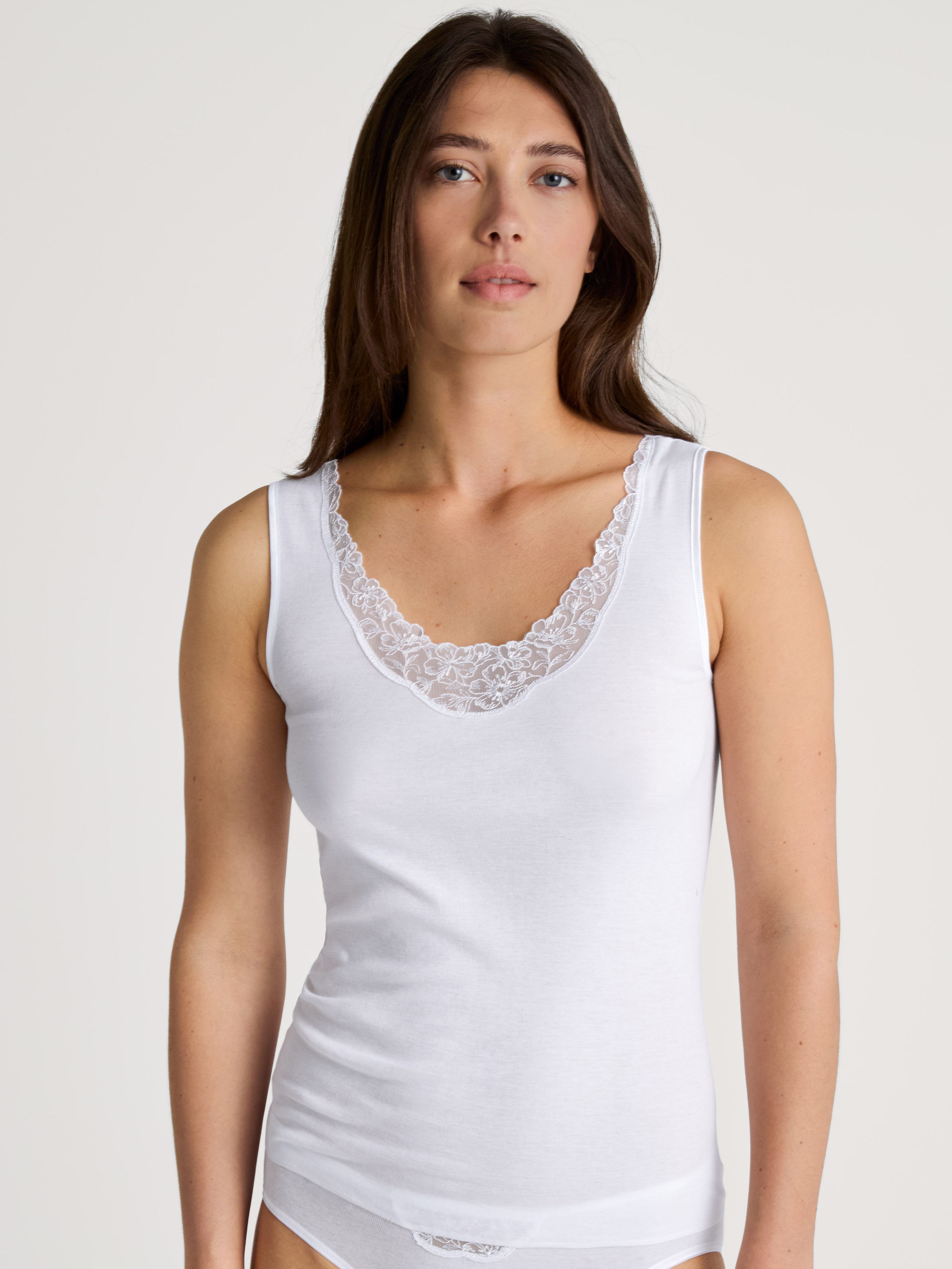 CALIDA Hemd Cotton Desire Kant aan de decolleté