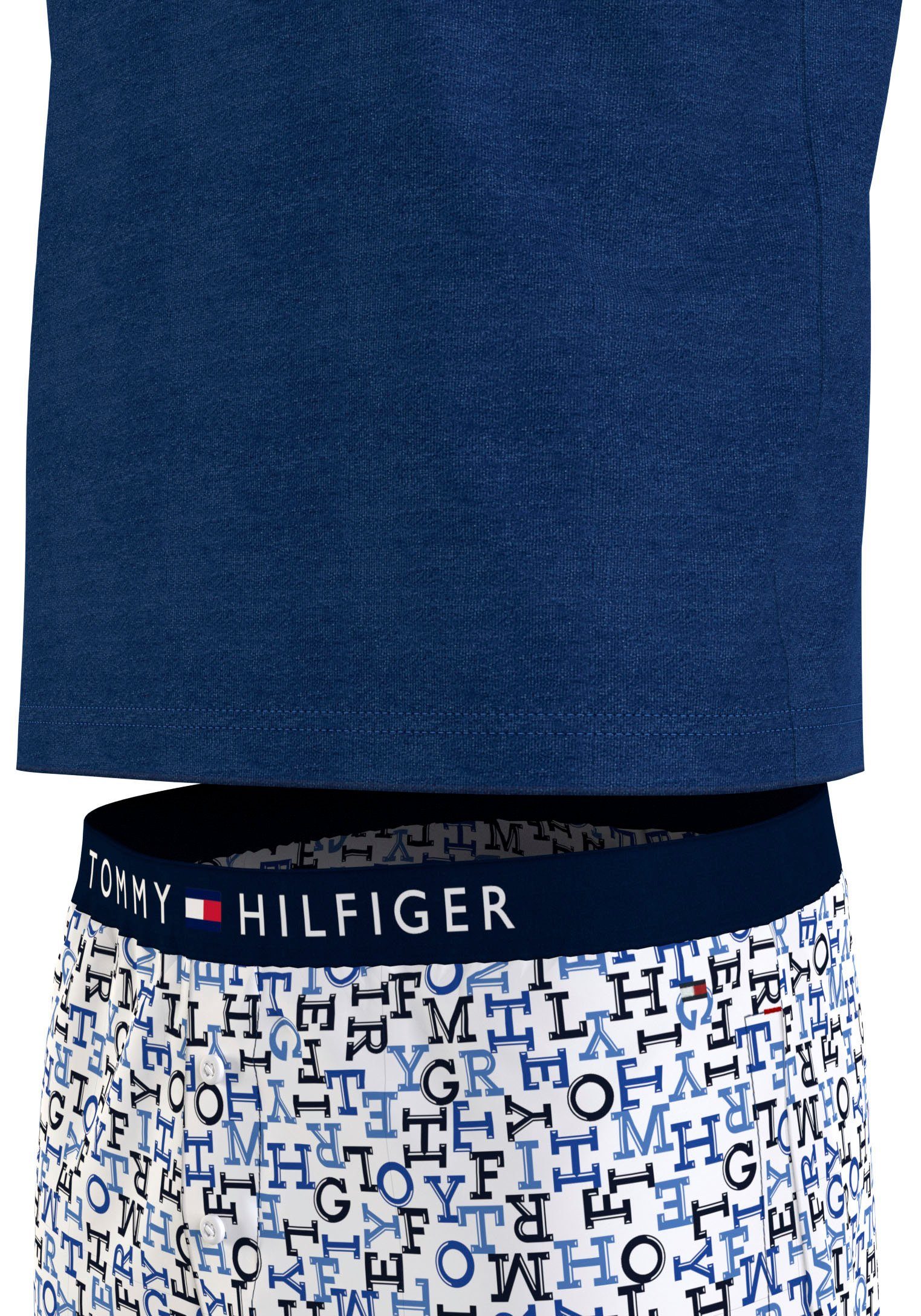 Tommy Hilfiger Underwear Pyjama met merklabel (set 2-delig 2 stuks)