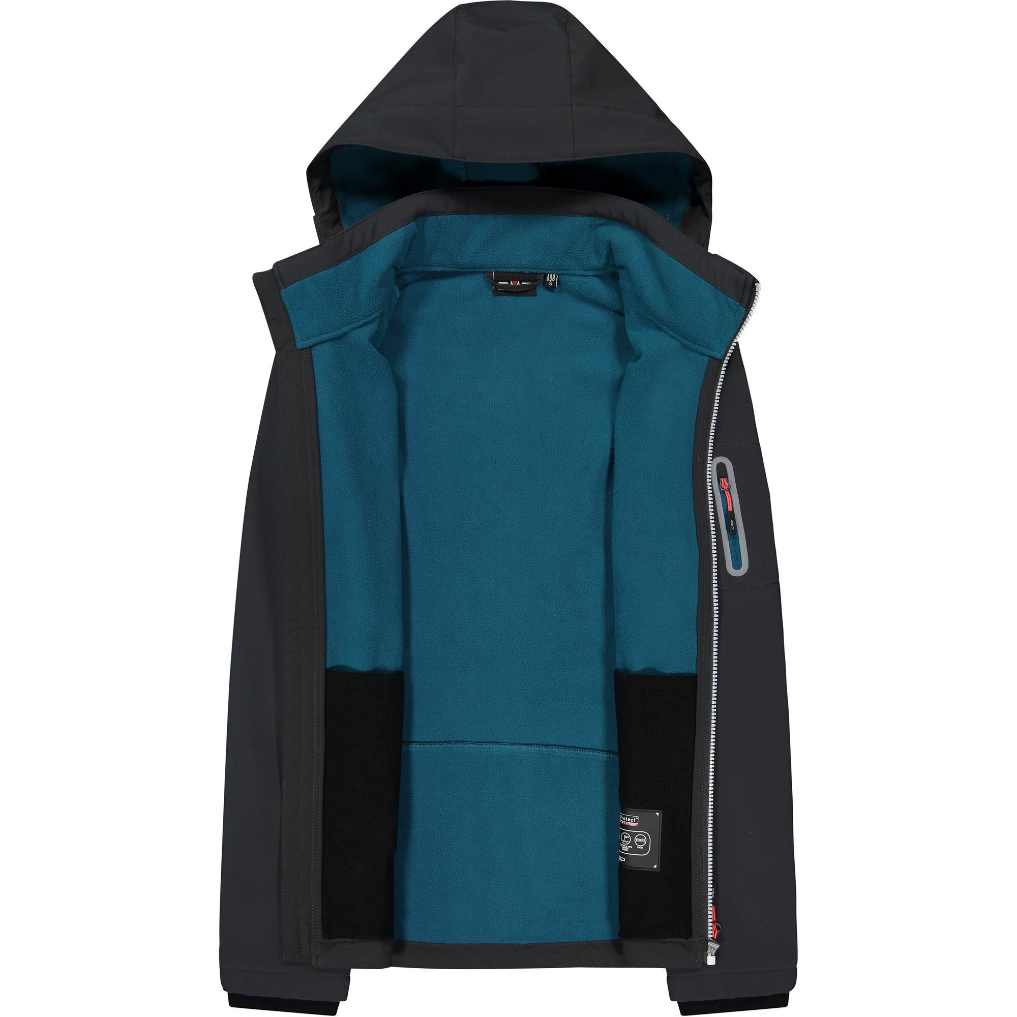 CMP Softshell-jack WOMAN JACKET ZIP HOOD Warmte- & wind- & waterafstotend (1 stuk)