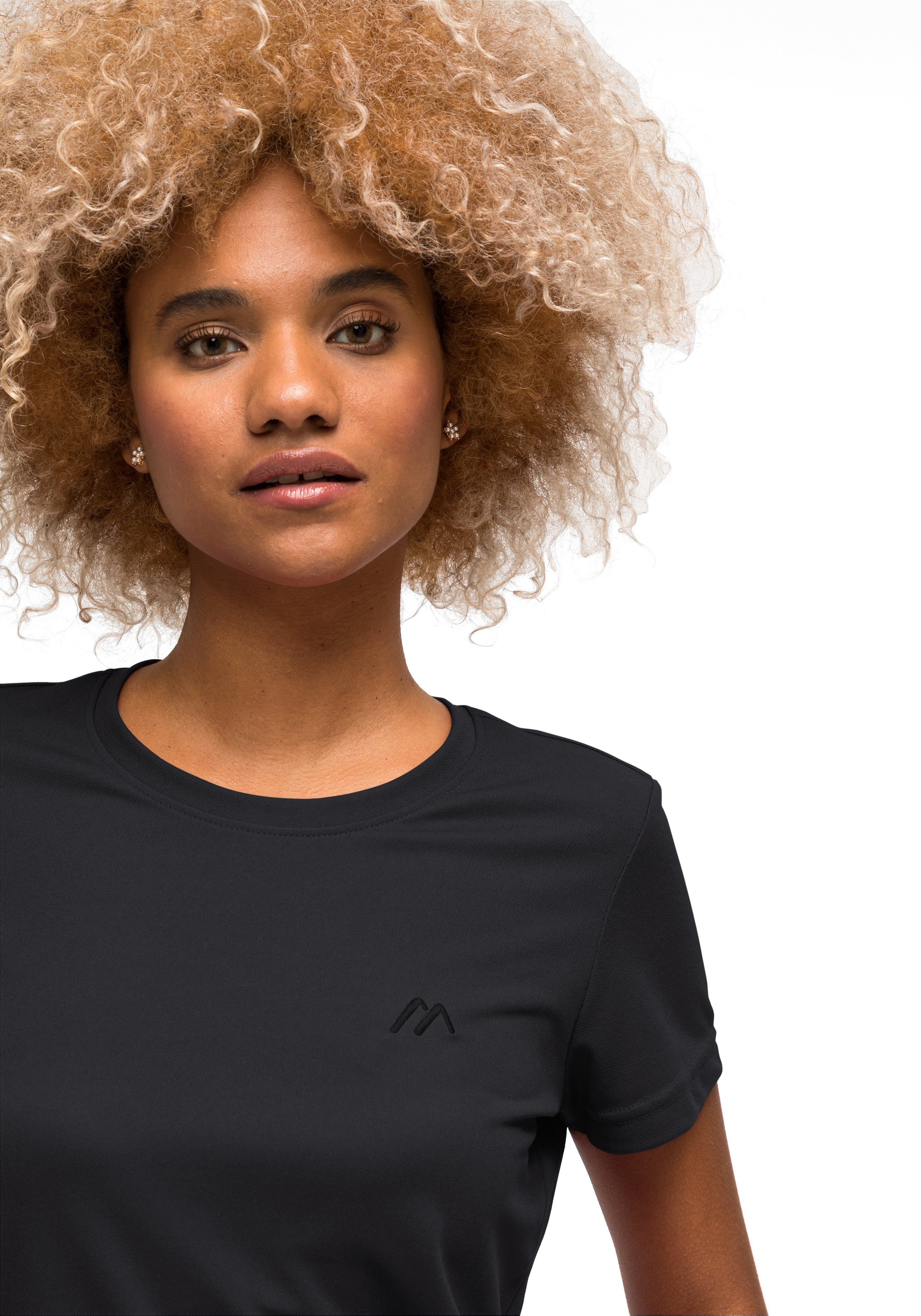 Maier Sports Functioneel shirt Waltraud Dames T-shirt, sneldrogend vrijetijdsshirt, regular fit