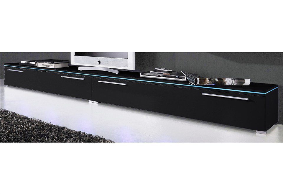 Höltkemeyer Tv-meubel Line Breedte 150 cm lowboards zwart