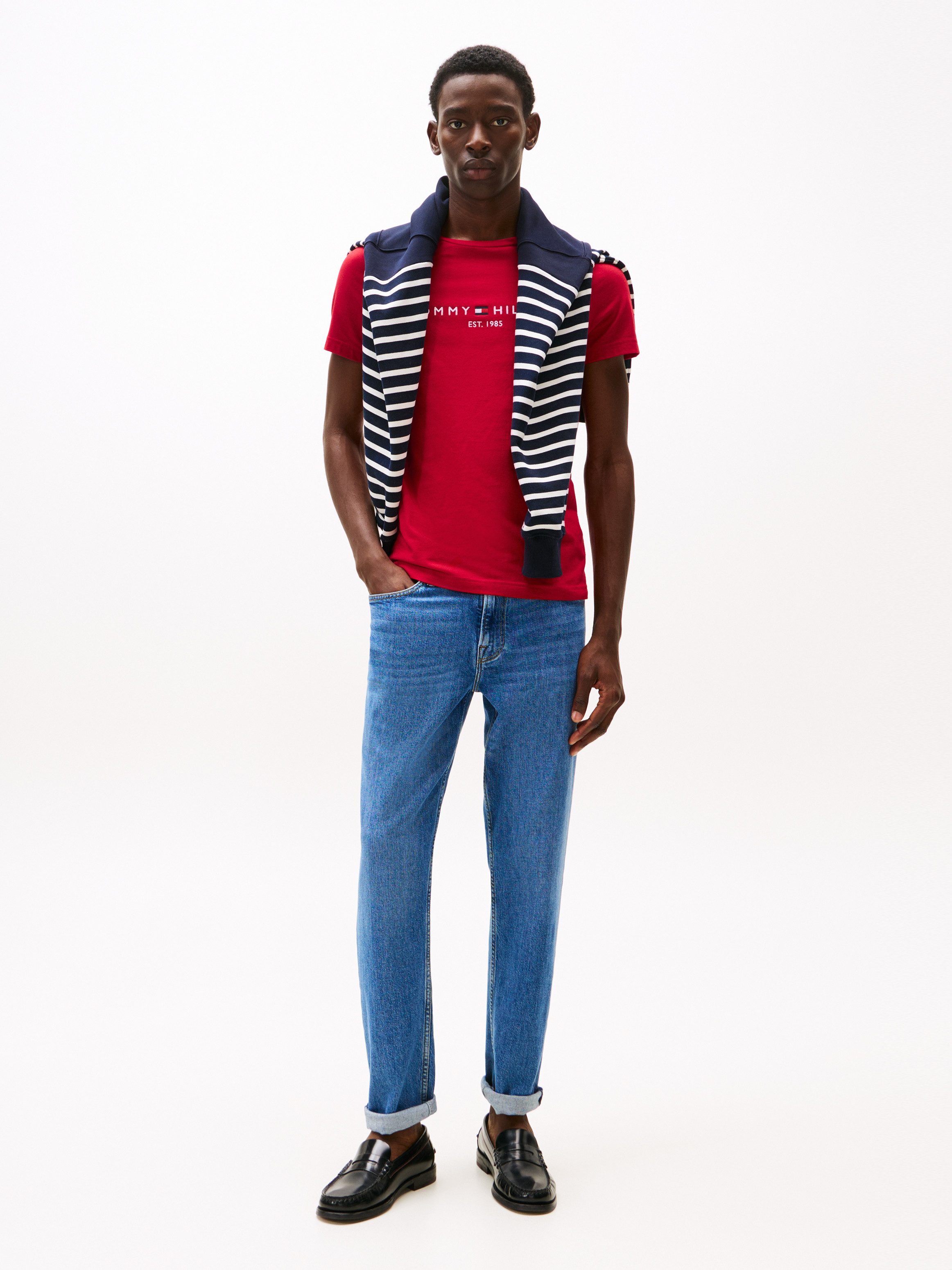 Tommy Hilfiger T-shirt Tommy Logo Tee van duurzaam katoen