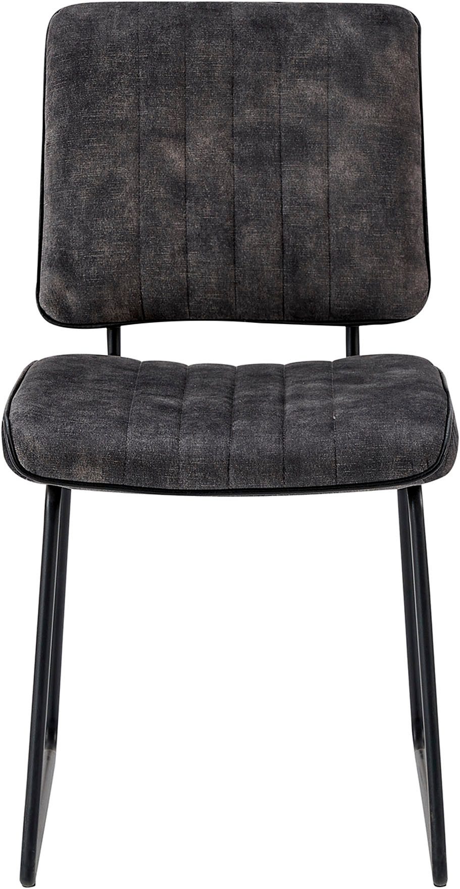 byLIVING Stoel met beugelpoten Liam 4-delige set moderne stoel in praktische 4-set met metalen frame (set, 4 stuks)