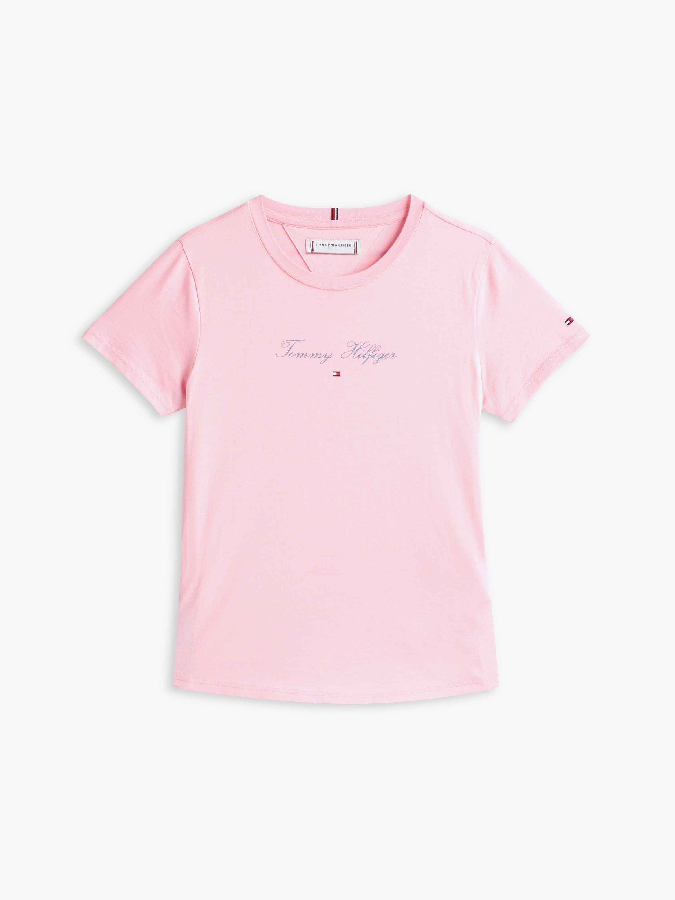 Tommy Hilfiger T-shirt met glinsterend opschrift