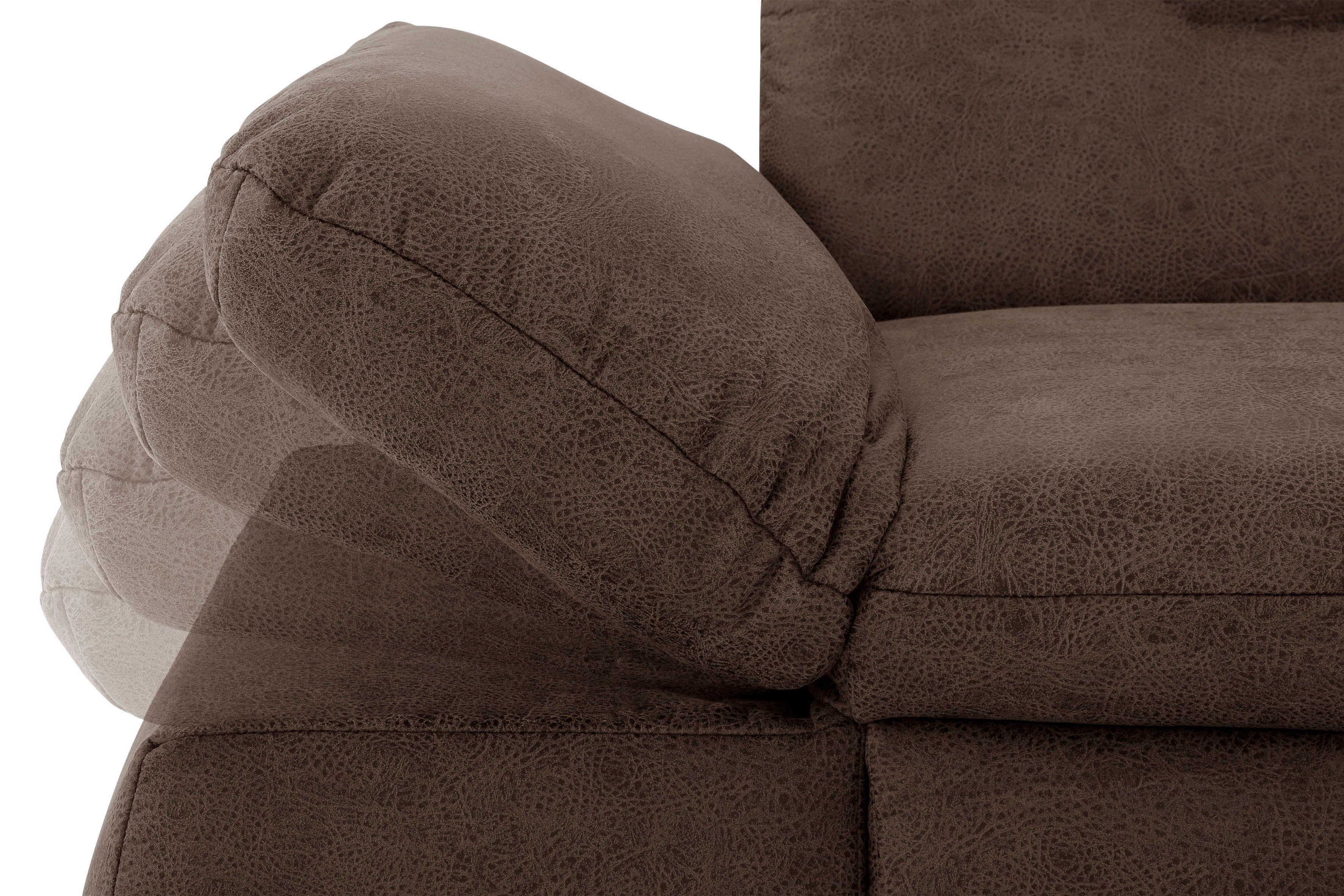 INOSIGN Hoekbank Avesa L-vorm Naar keuze met armleuningverstelling en slaapfunctie, bxdxh: 300x172x80cm