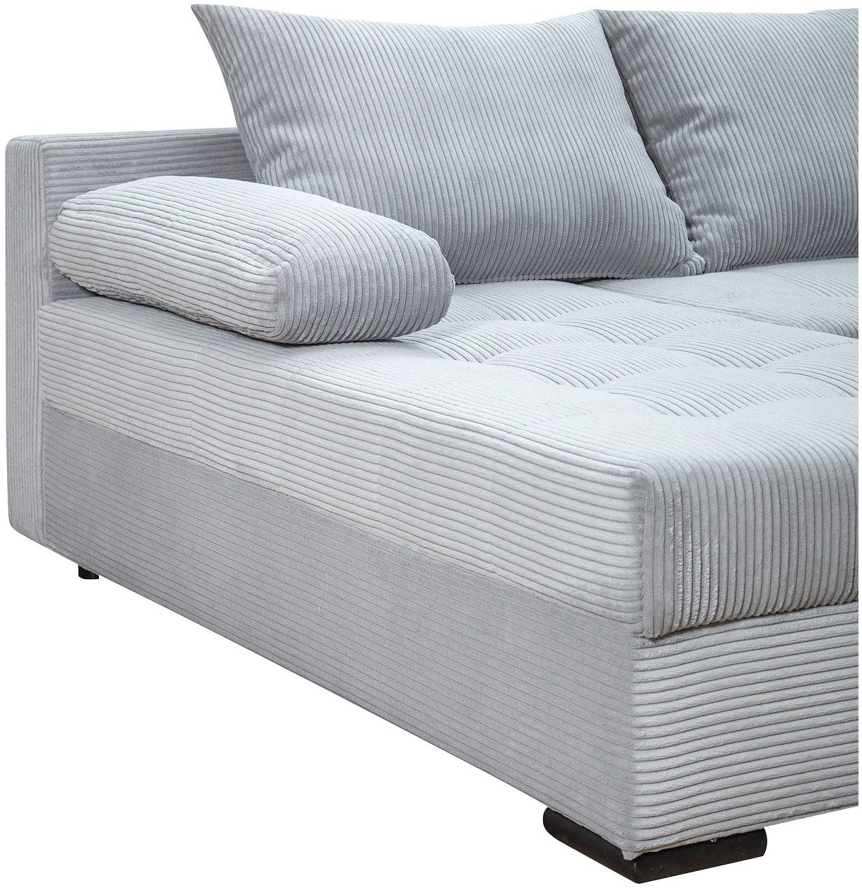 COLLECTION AB Zithoek Josy U-vorm, breedte 269 cm, platweefsel, structuur, kunstleer