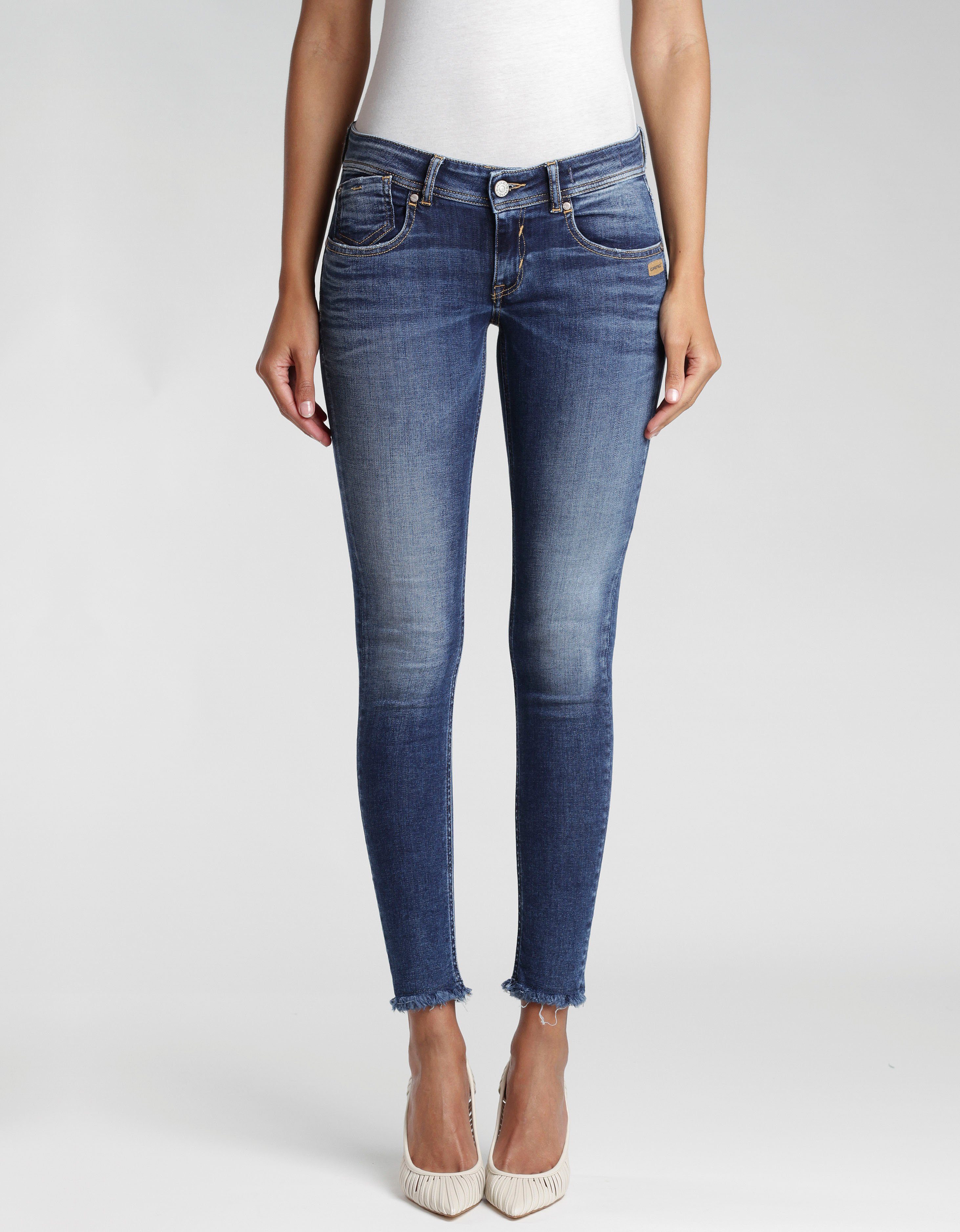 gang faye cropped skinny fit jeans
