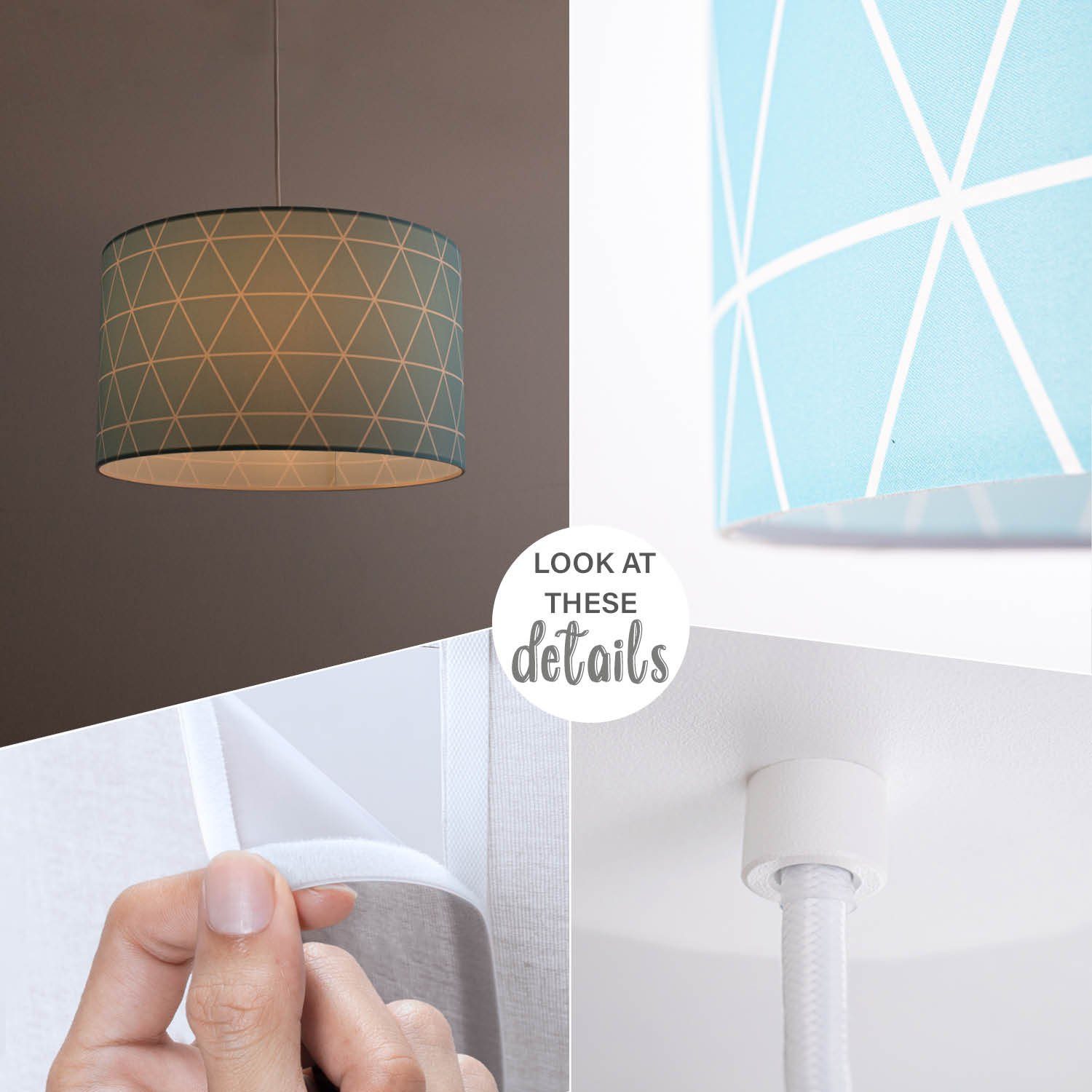 Paco Home Hanglamp Stella 401 Plafondlamp woonkamer slaapkamer hanglamp Scandi ruiten E27