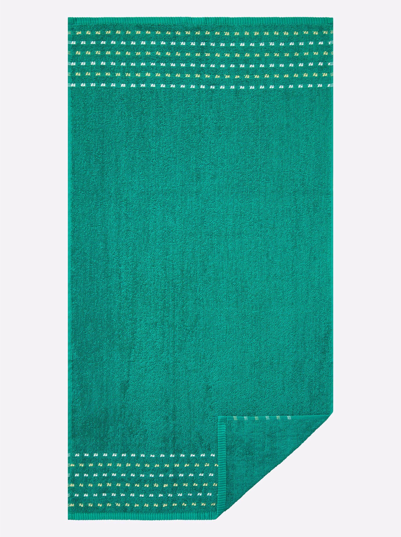 wäschepur Handdoek handdoeken groen