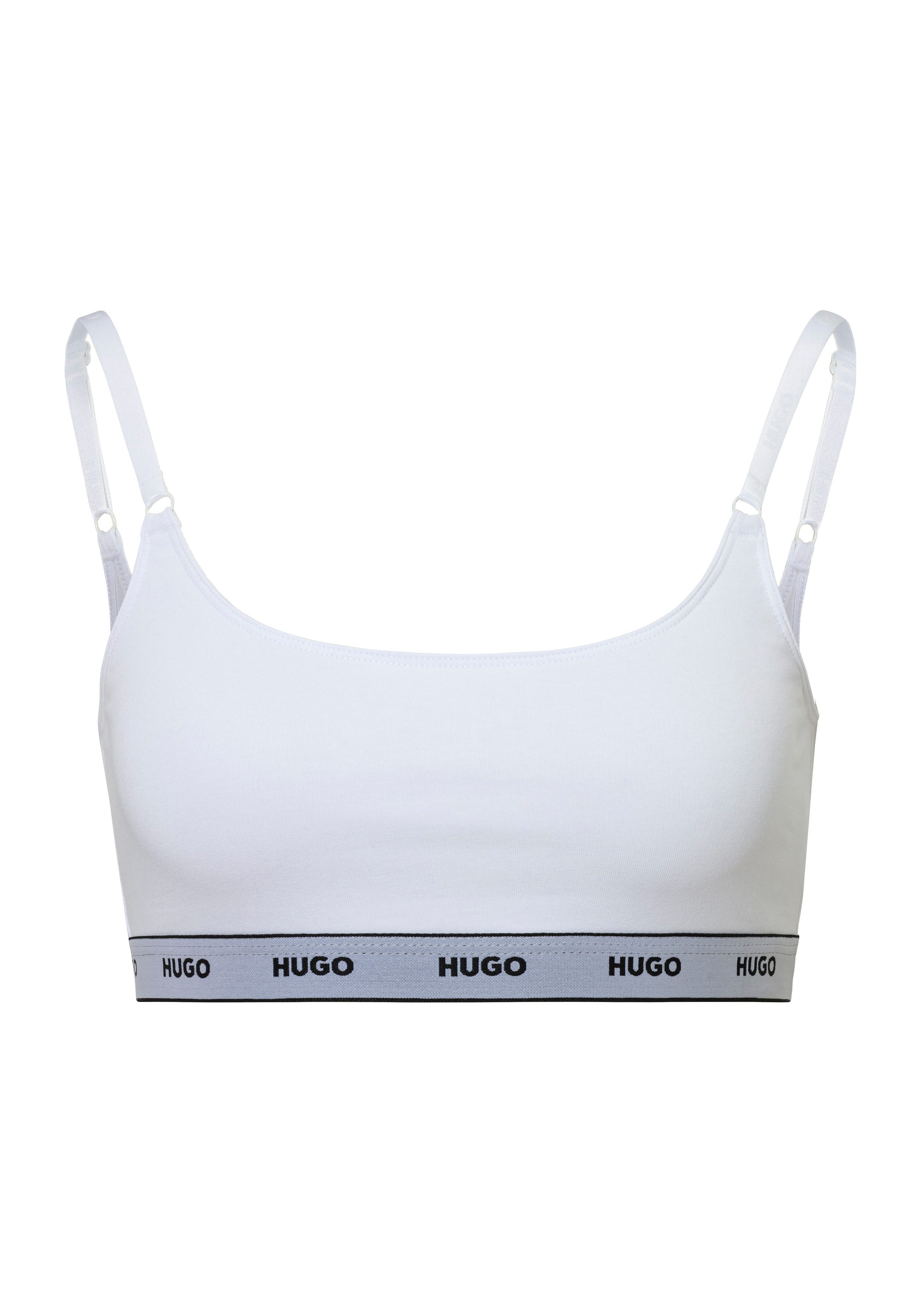 HUGO underwear Bralette-bh TWIN BRALETTE STRIPE met elastische taille (2-delig, Set van 2)