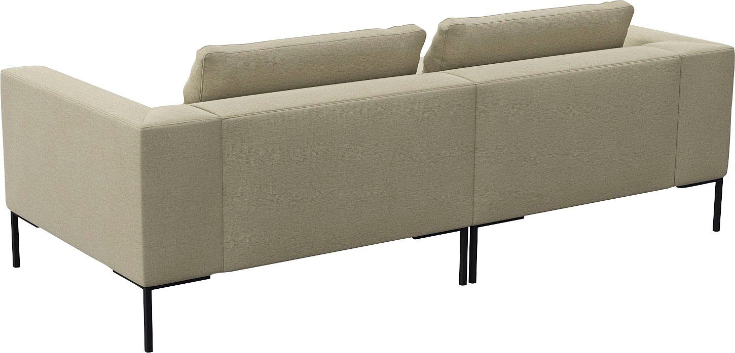 FLEXLUX Hoekbank Loano, super comfortabel zitcomfort door koudschuim in de zitting, L-vorm
