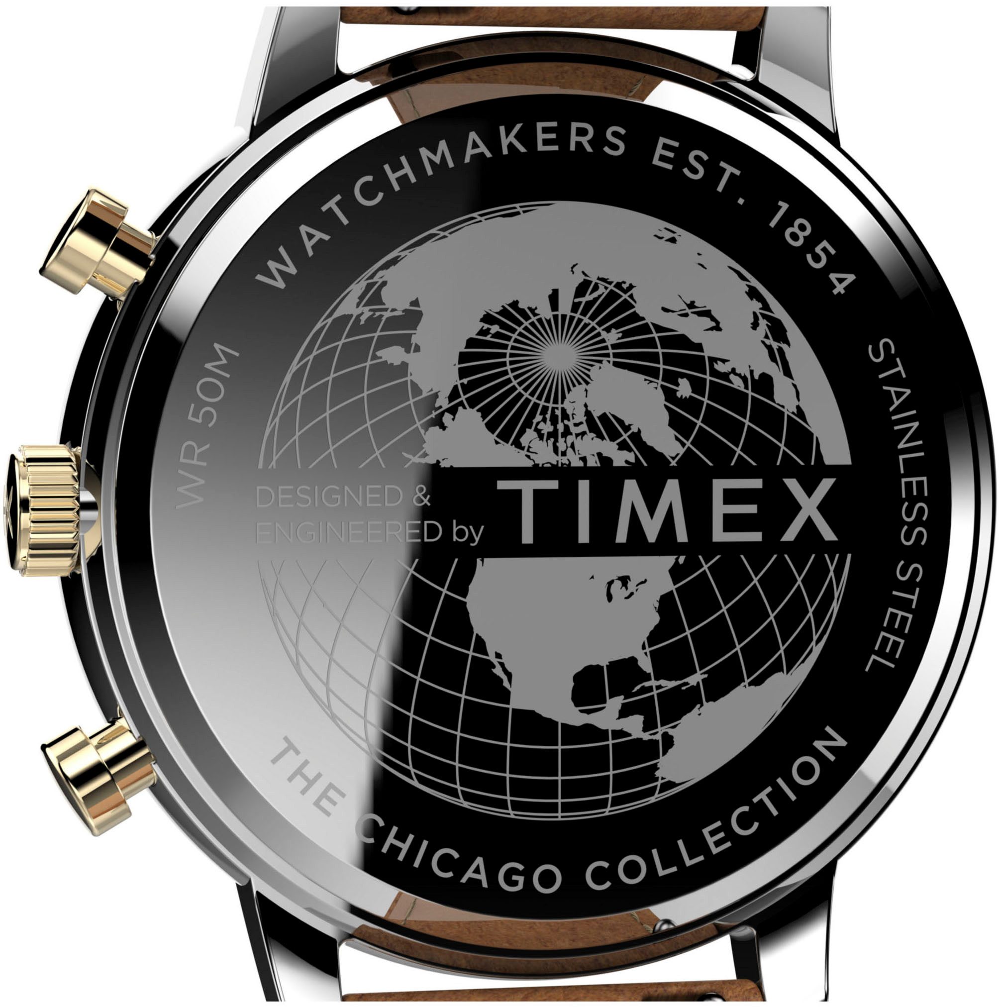 Timex Chronograaf Chicago Quarzuhr, horloge, heren, datum, stopwatchfunctie, 12/24-uurweergave