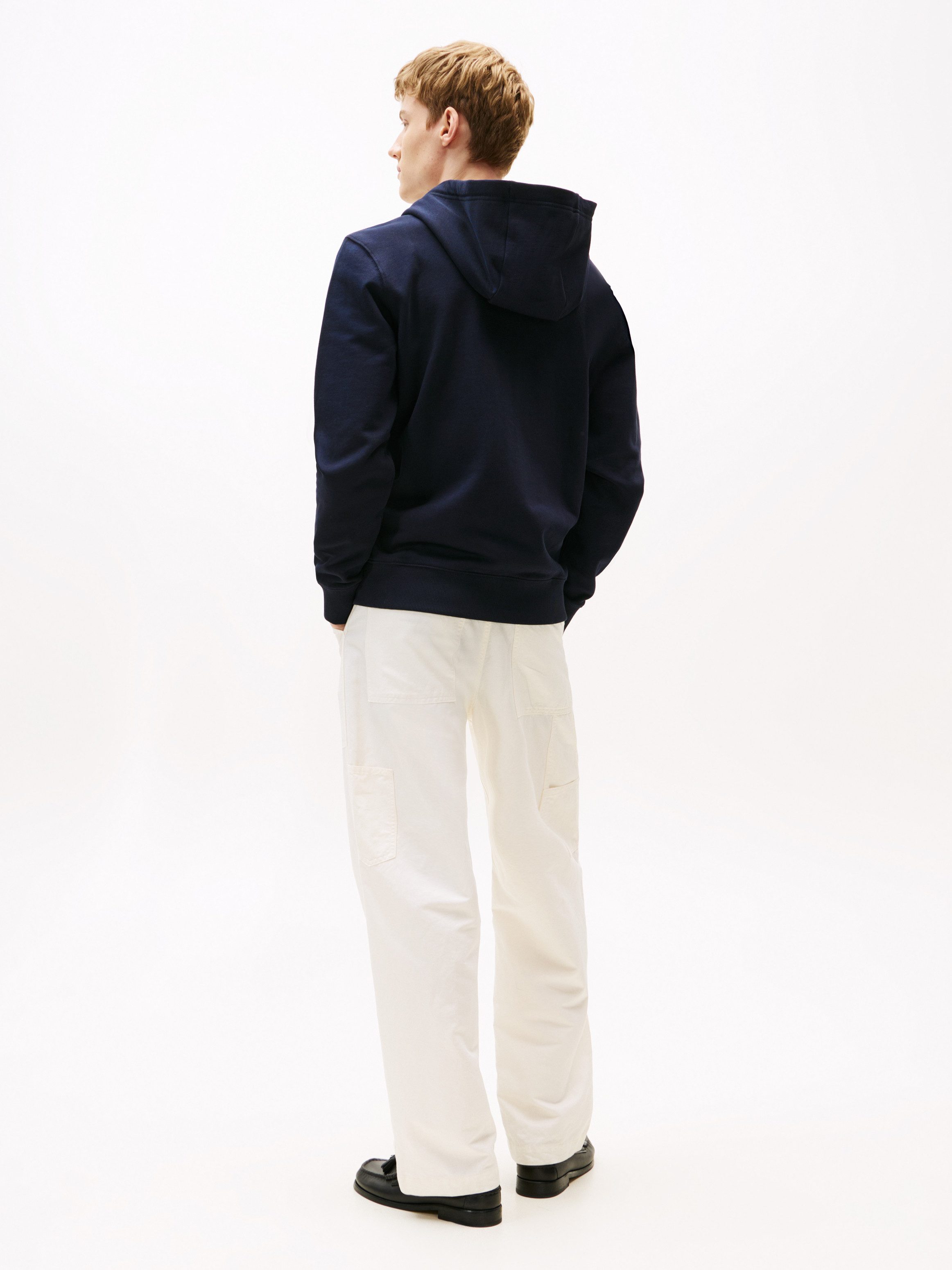 Tommy Hilfiger Capuchonsweatvest HILFIGER STACKED HOODED ZIP TH