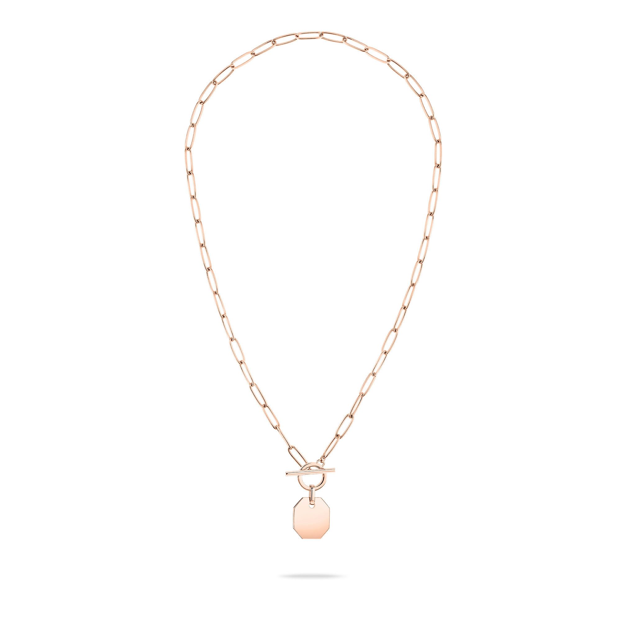 Liebeskind Berlin Ketting met hanger Sieraden RVS Halsketting The T-Bar Plate LJ-1531 LJ-1532 LJ-1533