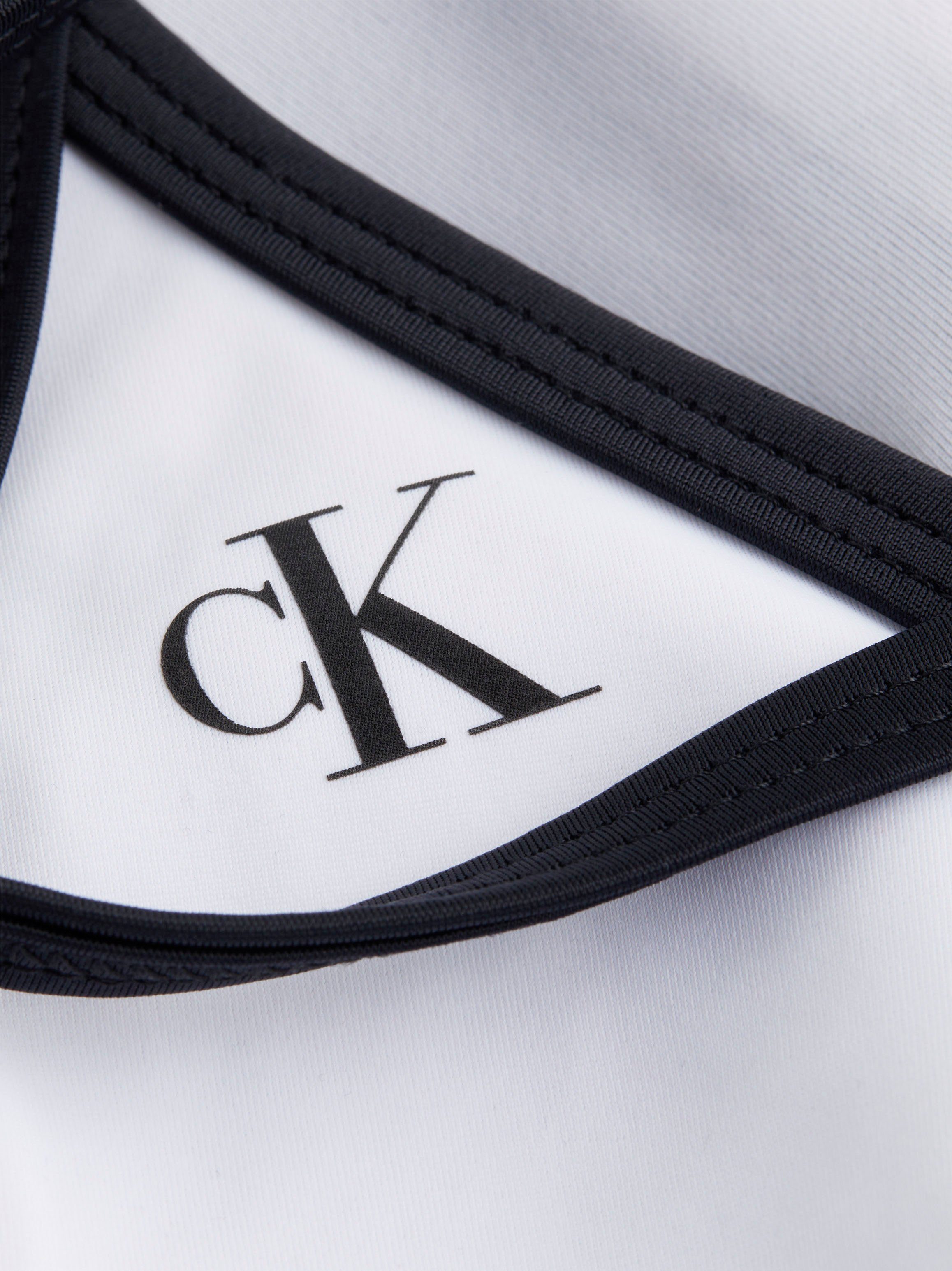 Calvin Klein Swimwear Triangel-bikinitop TRIANGLE-RP met ck-logoprint