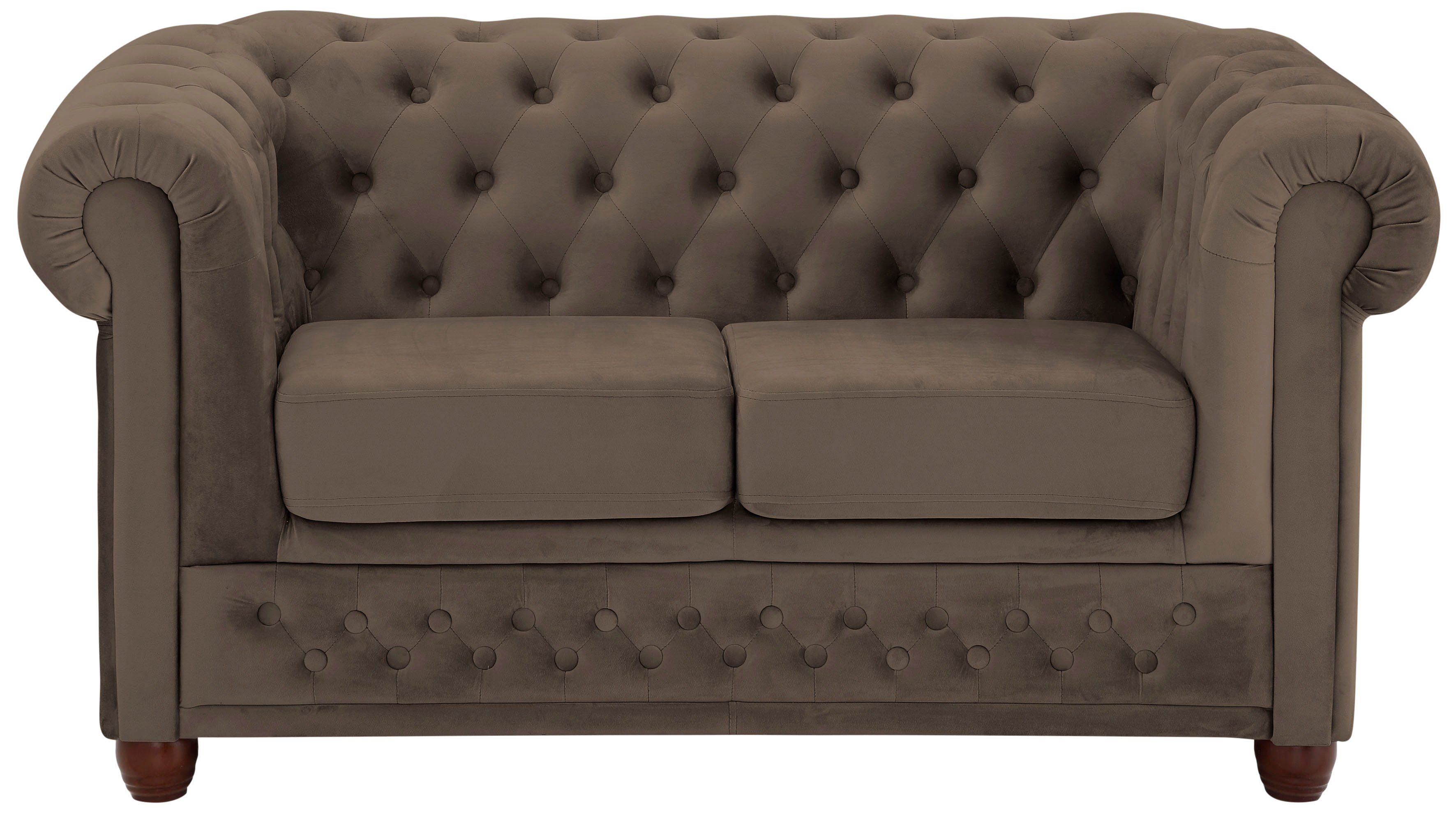 Home affaire Chesterfield-bank New Castle met hoogwaardige capitonnage in chesterfield-design, bxdxh: 148x86x72