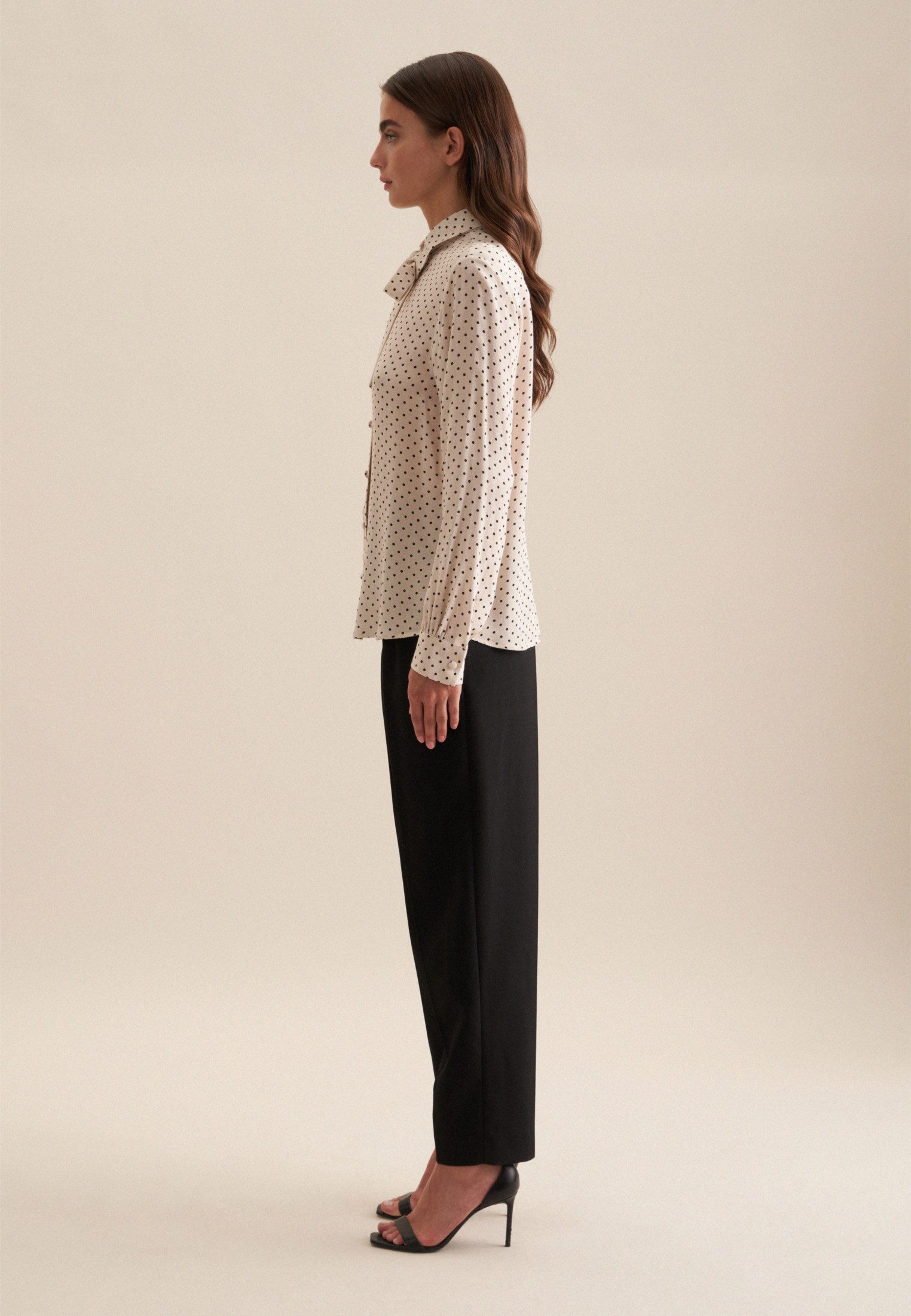 seidensticker Blouse met kraagstrik