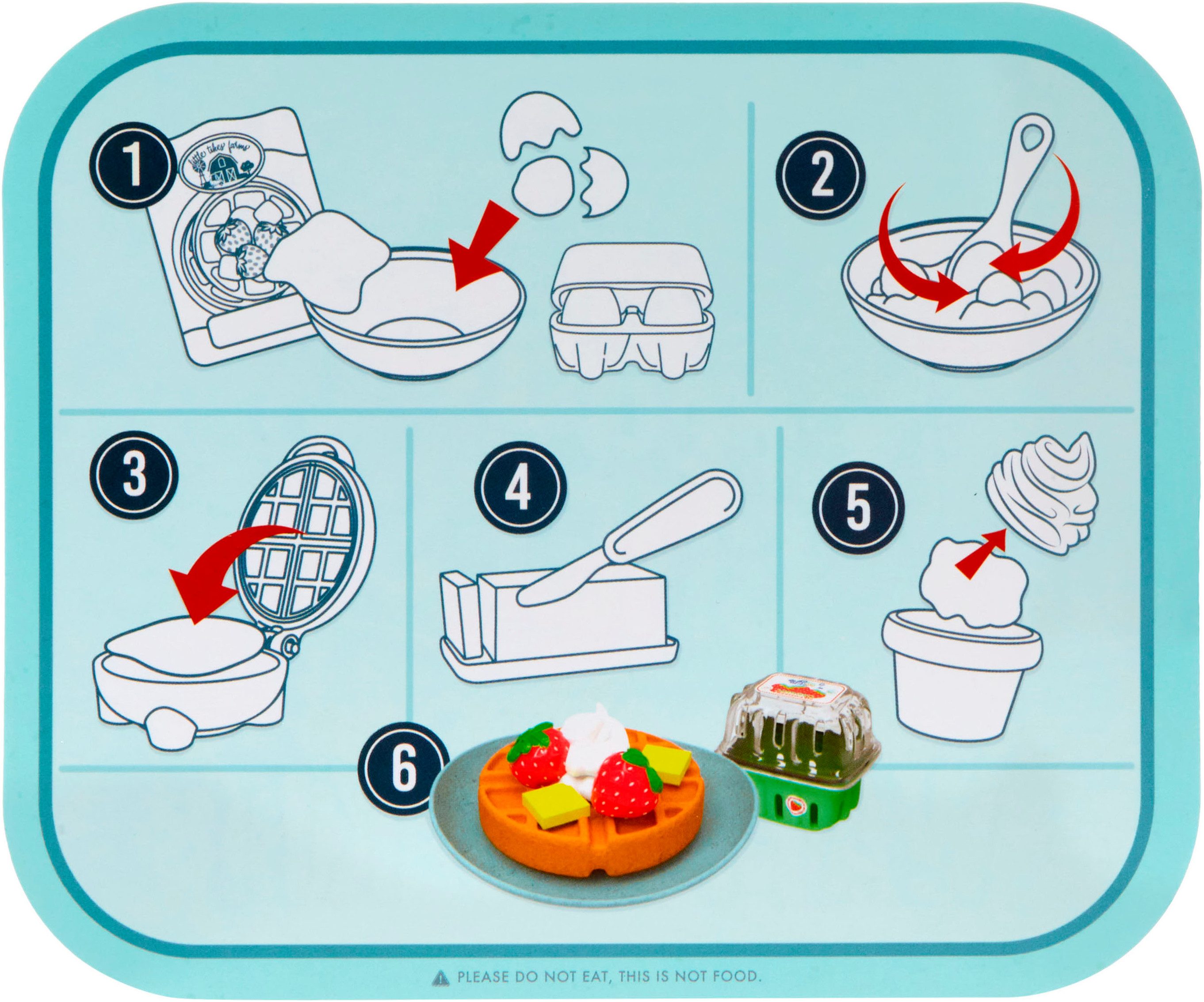 Little Tikes® Speelgoed-levensmiddelen Creative Chefs Waffles Kit (18-delig)
