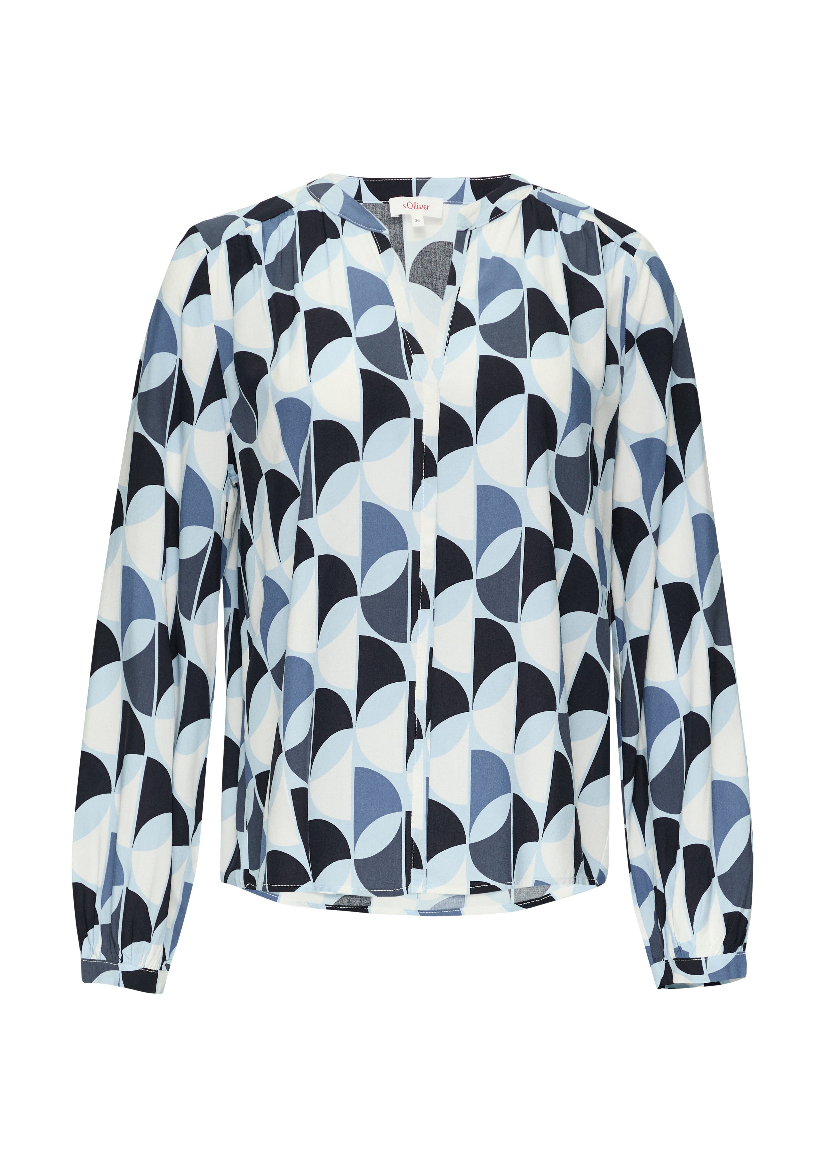 s.Oliver Blouse met lange mouwen met print all-over