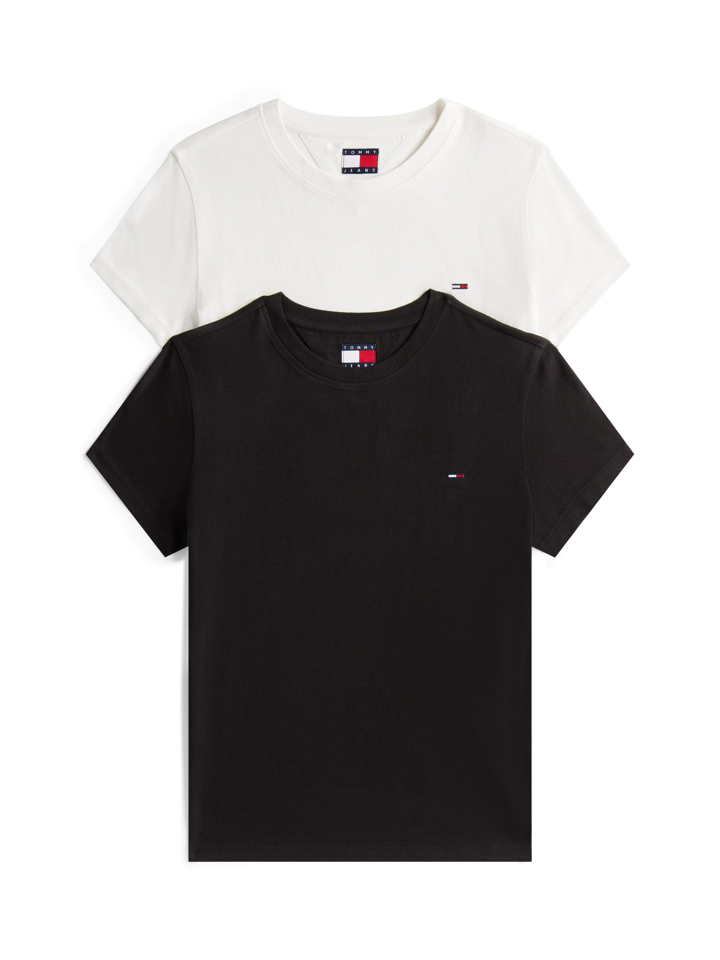 TOMMY JEANS T-shirt TJW 2PACK C-NECK TEE (set, 2-delig, 2 stuks)