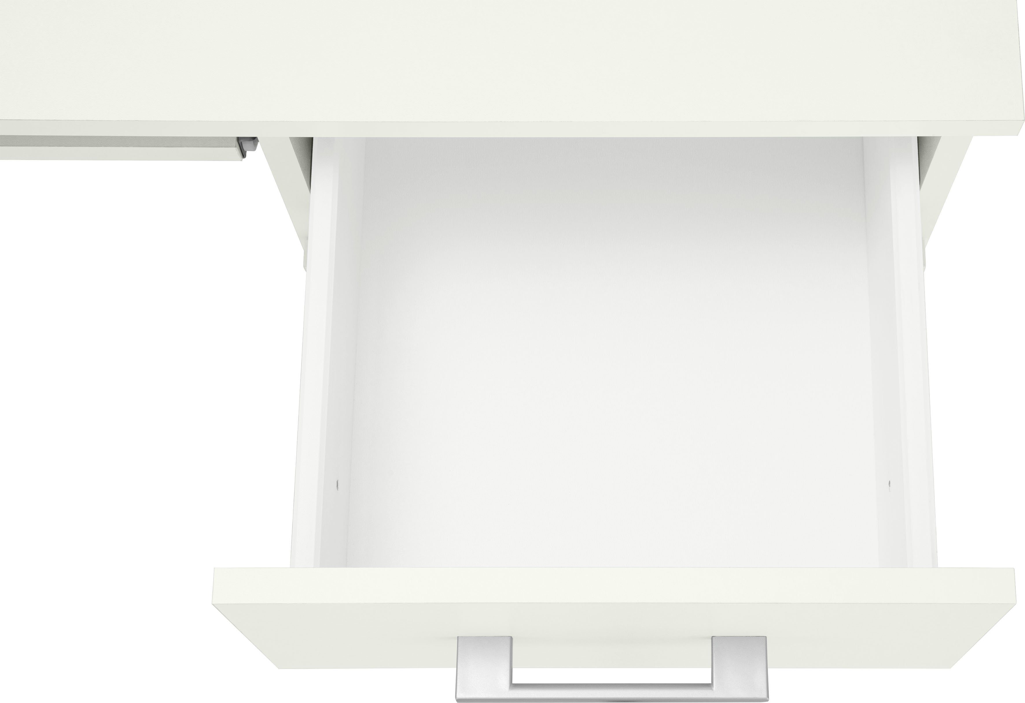 VOGL Möbelfabrik Bureau Tim mit Monitoraufsatz, Tastaturauszug & Towerfach, Breedte 157 cm