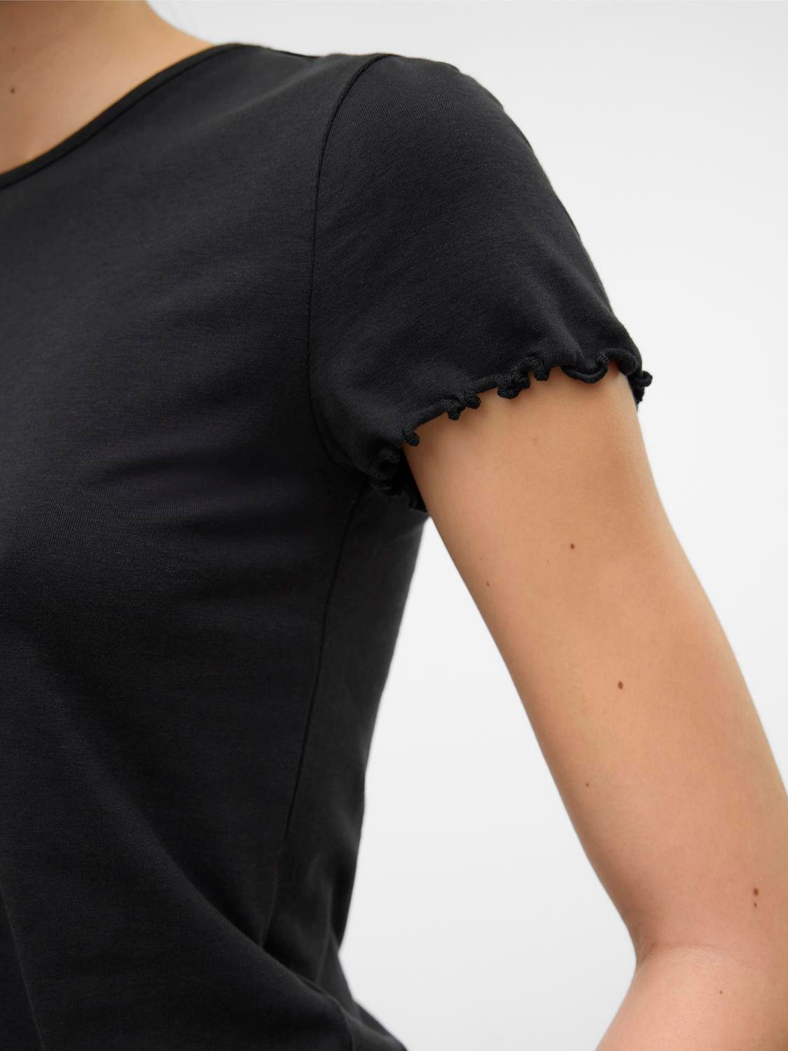 Vero Moda Shirt met korte mouwen VMBARBARA SS SHORT ONECK TOP JRS GA NOOS