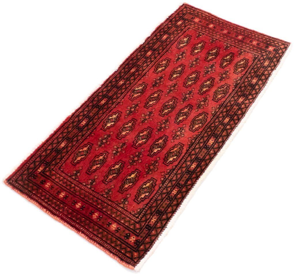 morgenland Wollen kleed Turkaman vloerkleed met de hand geknoopt rood