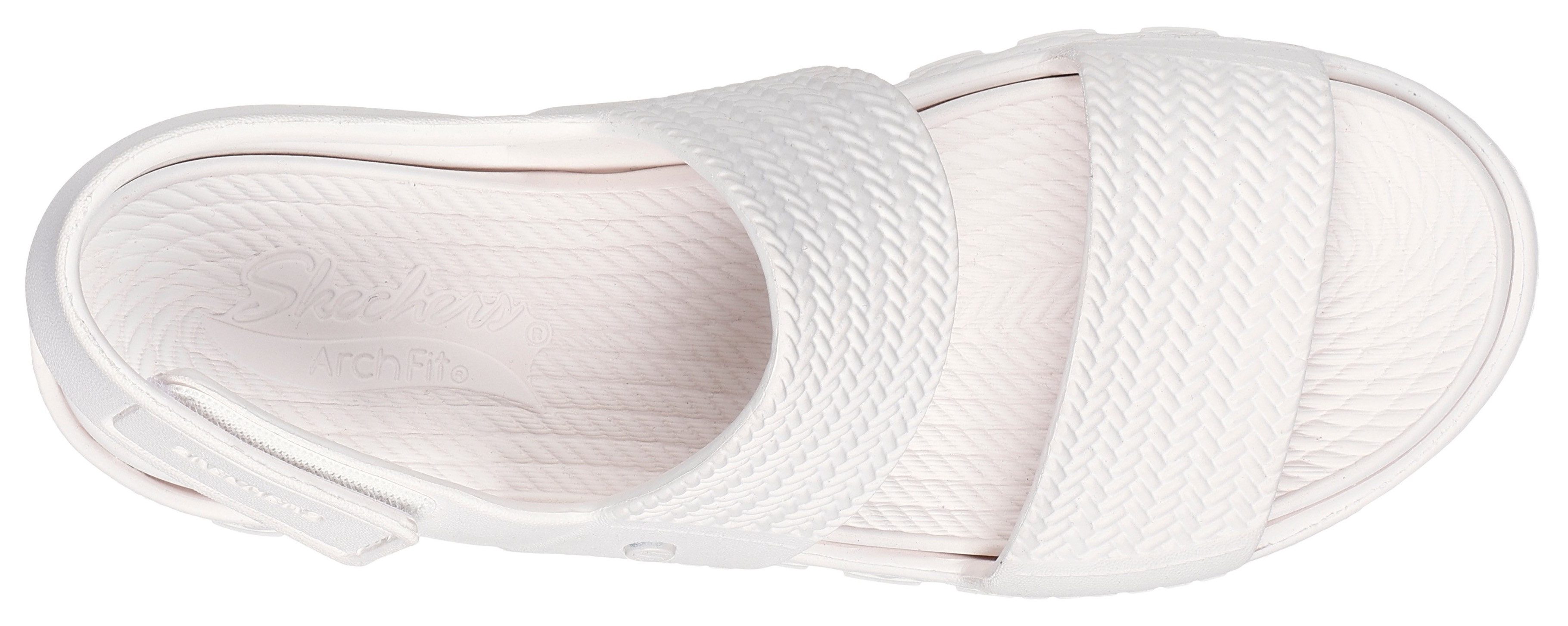 Skechers Sandalen ARCH FIT FOOTSTEPS-SUNNY DAYS , plateau sandaal, zomerschoen met klittenband