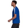 adidas performance t-shirt essentials 3-stripes blauw