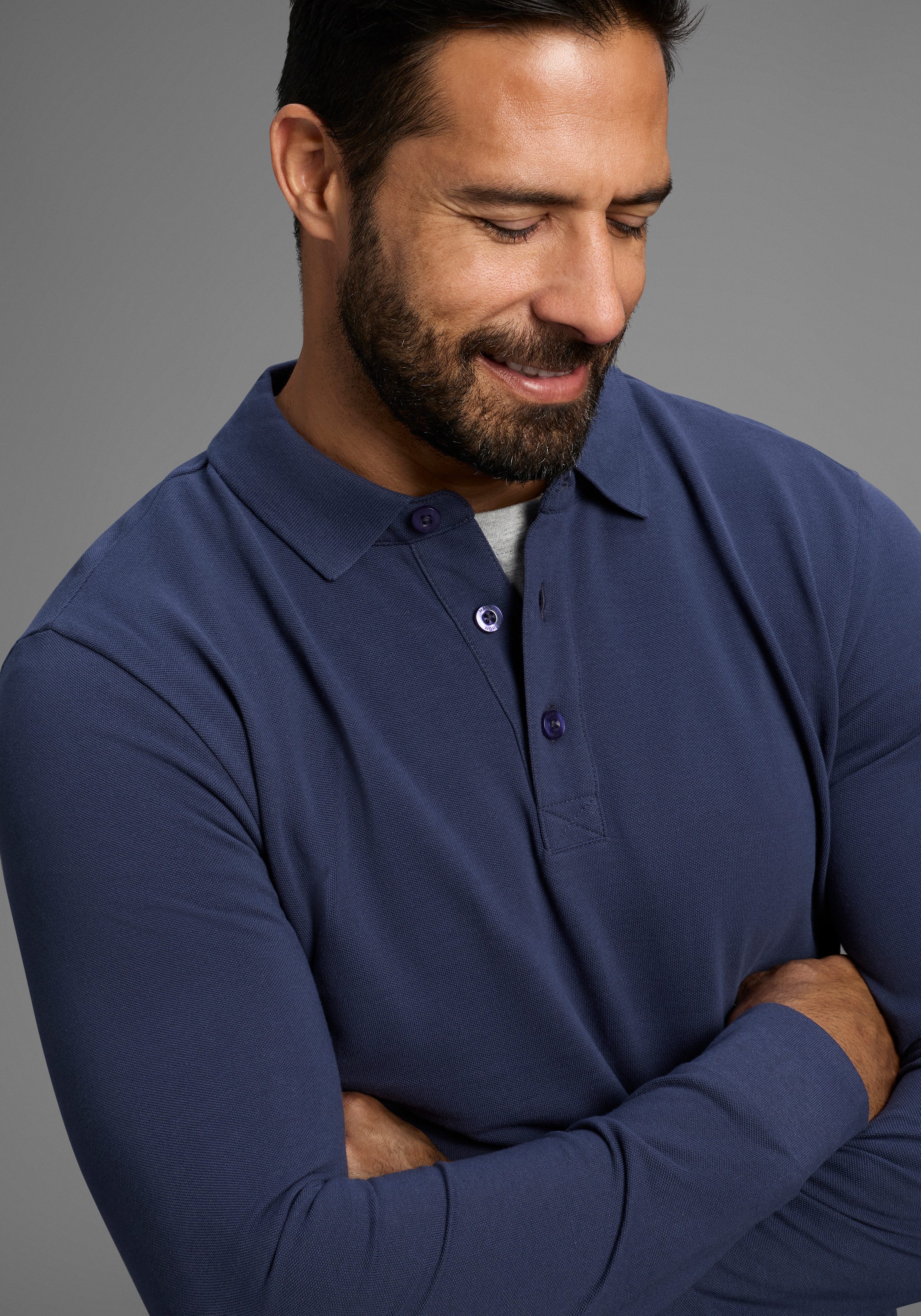 Man's World Poloshirt in piqué kwaliteit