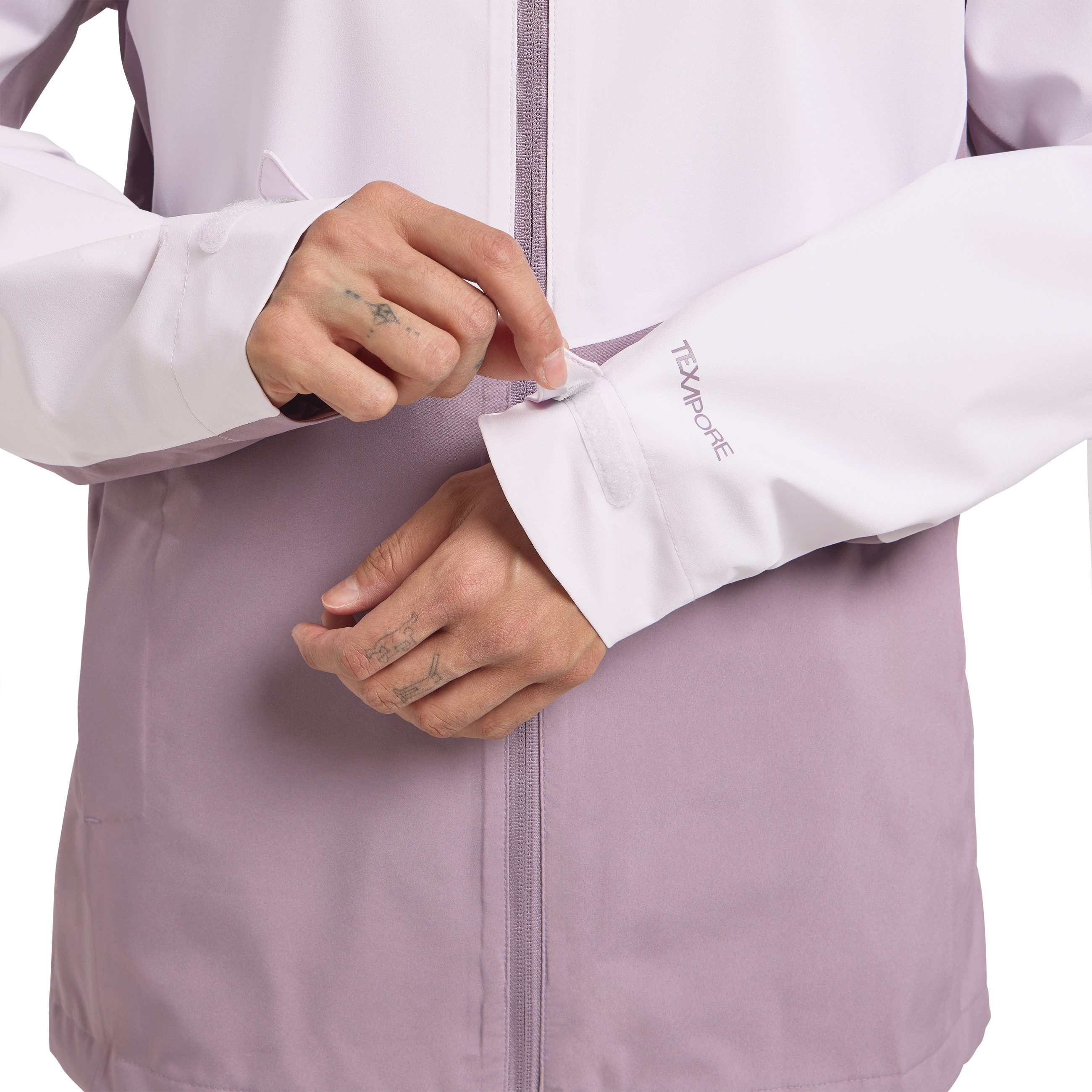Jack Wolfskin Functioneel jack WEILTAL 2L JKT W Capuchon: vast verbonden met de jas