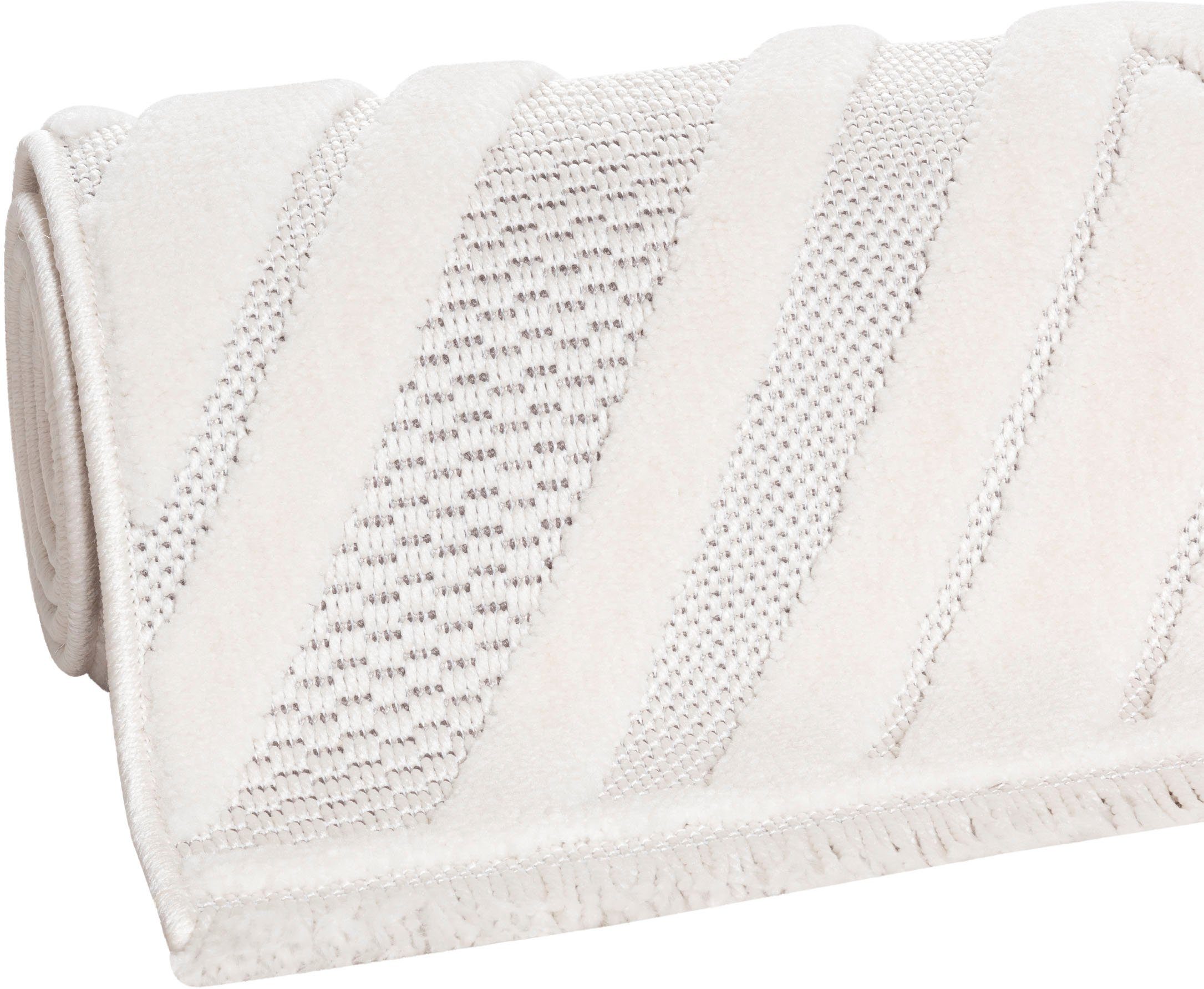 Sehrazat Vloerkleed Scandi 9850 Korte pool, 3D-effect uitstraling, hoog-laag structuur, woonkamer