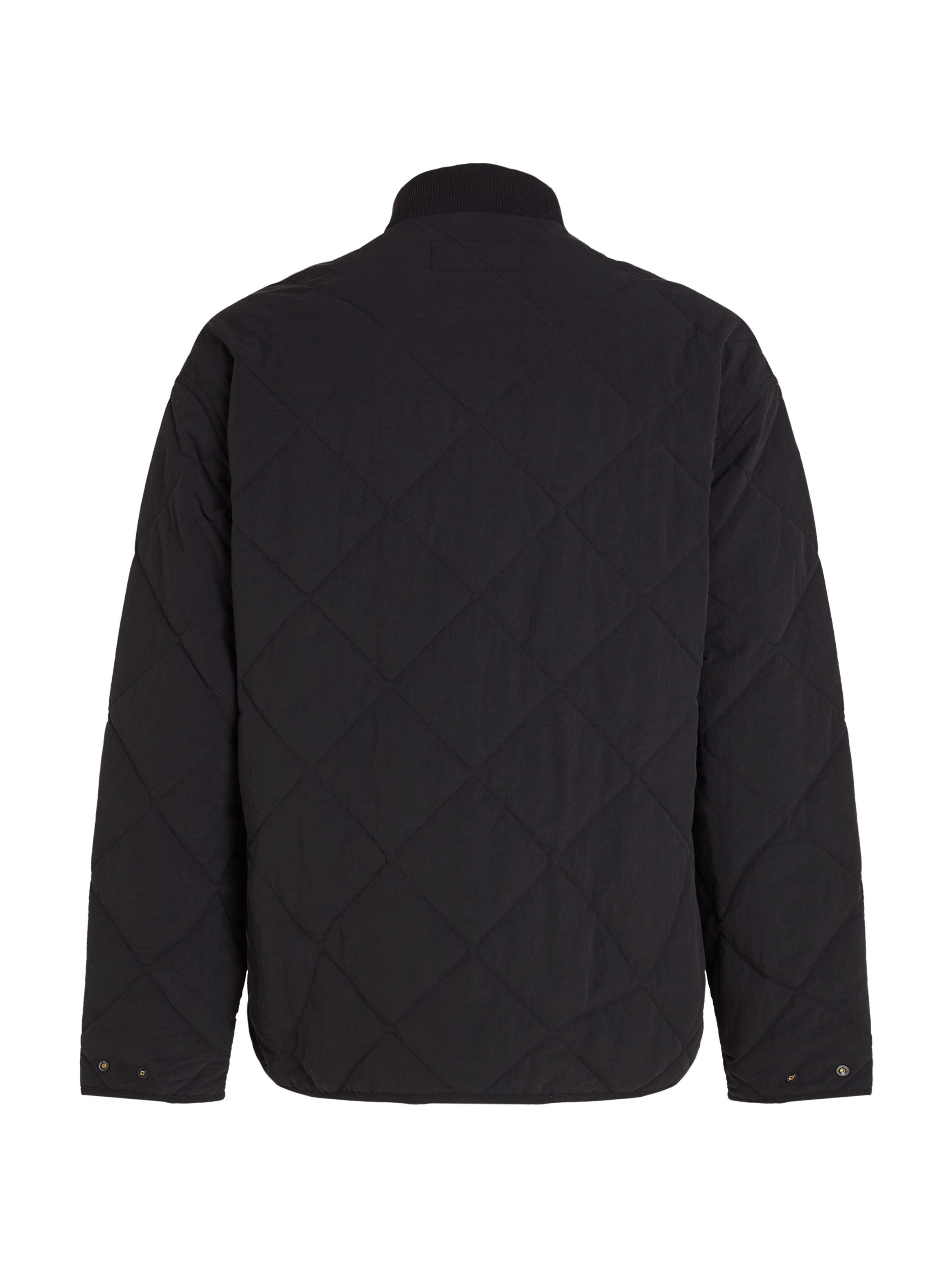 Calvin Klein Gewatteerde jas QUILTED JACKET Logopatch staande kraag