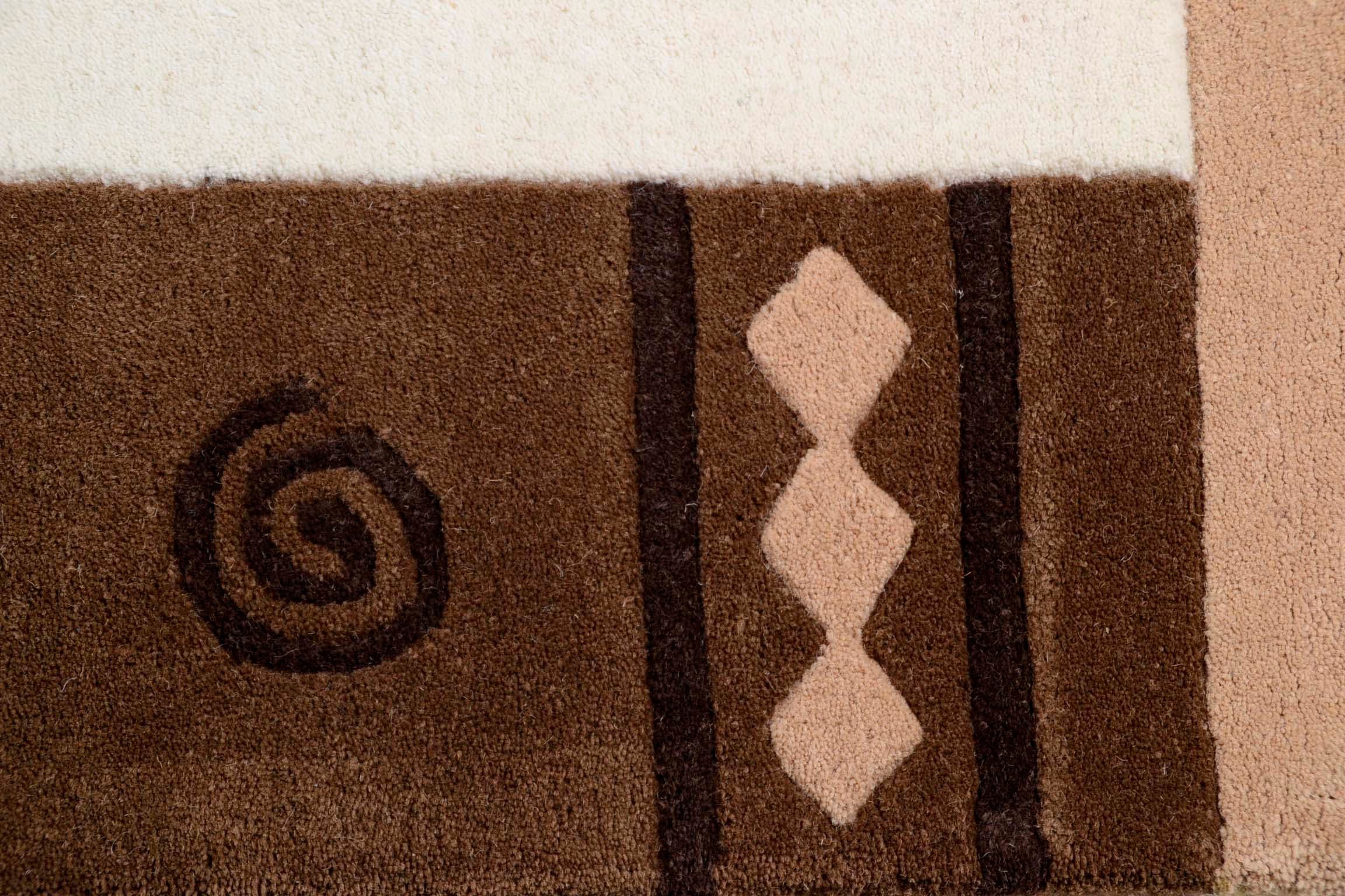 THEKO Set slaapkamerkleedjes AMBADI Slaapkamerkleed, zuivere wol, met randdessin, loperset