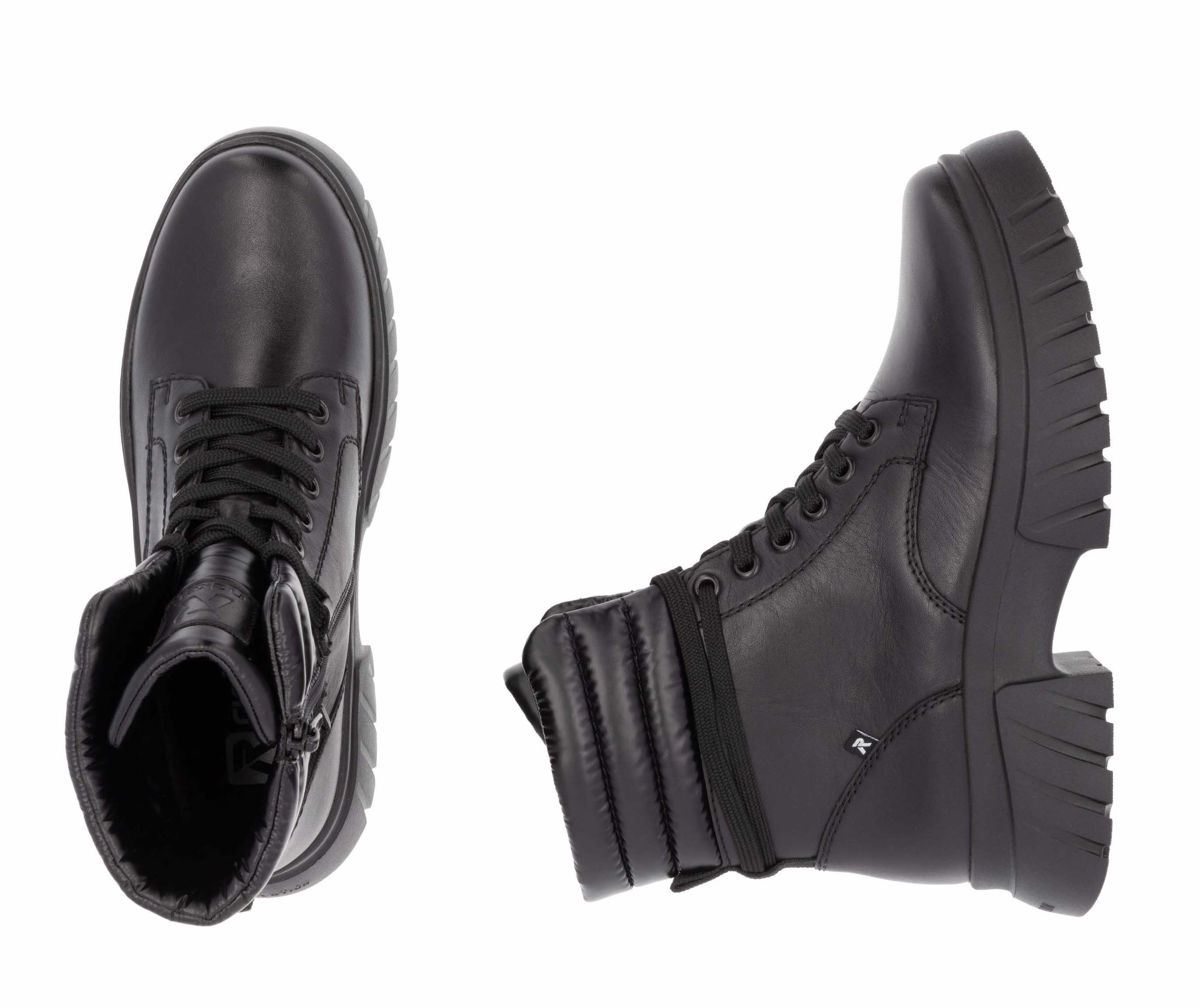Rieker EVOLUTION Veterschoenen enkellaars, plateaulaarzen met schaptrandvering