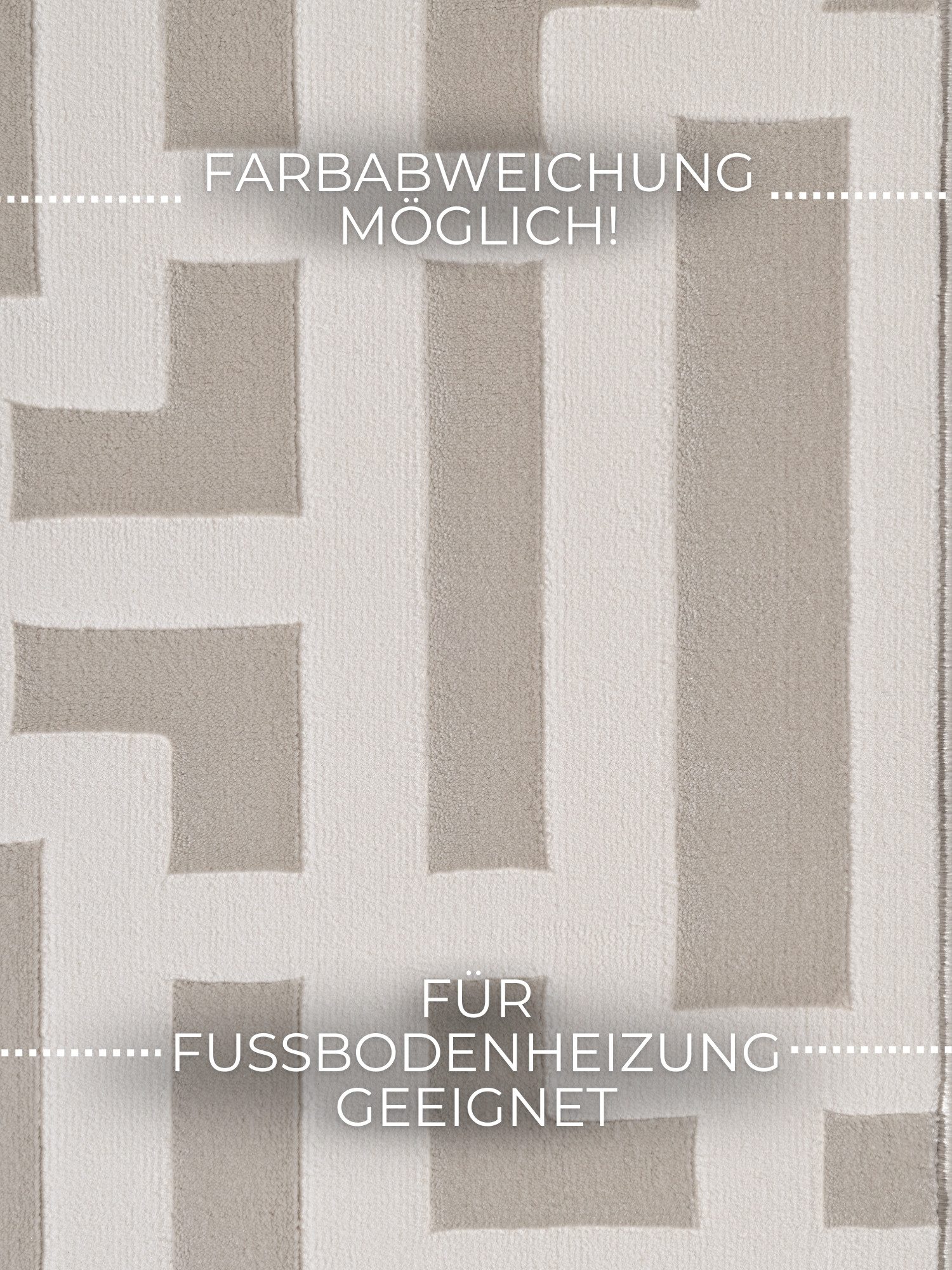ELLE DECORATION Design-vloerkleed Onyx Woonkamer, slaapkamer, loper, hoog-laag effect, gang, glans