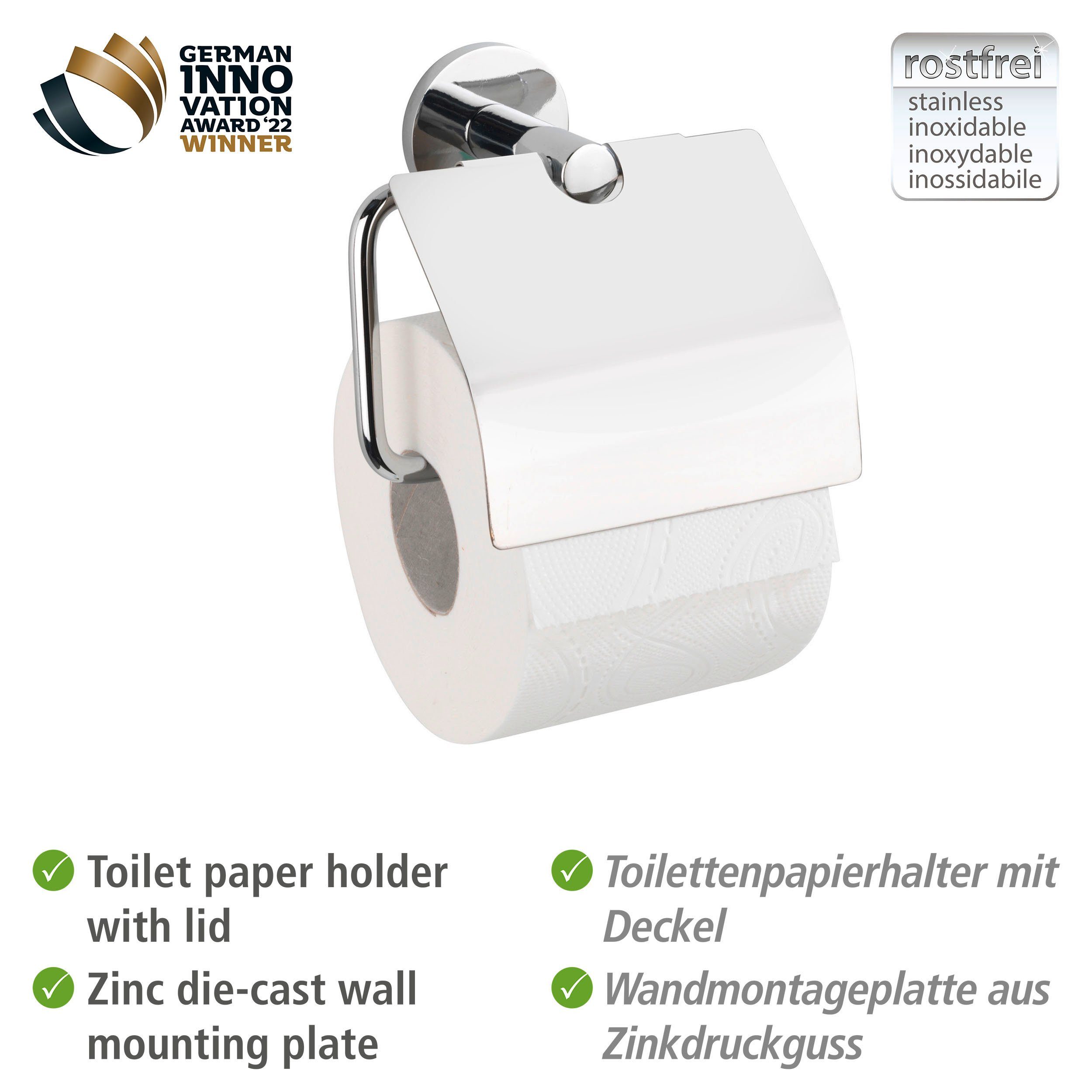 WENKO Toiletrolhouder UV-Loc® Isera Bevestigen zonder boren