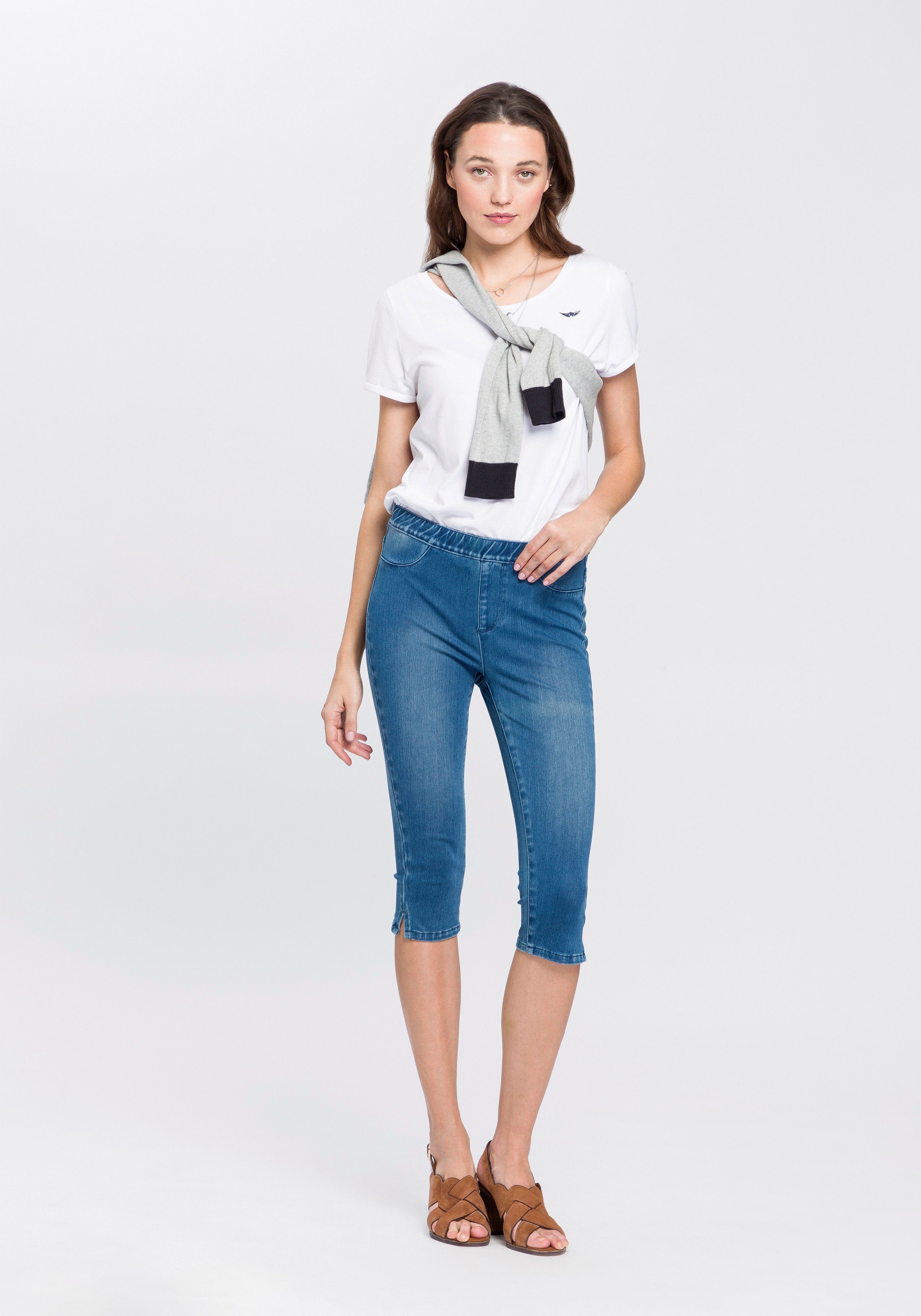 Arizona Jogpants High Waist in denim-look