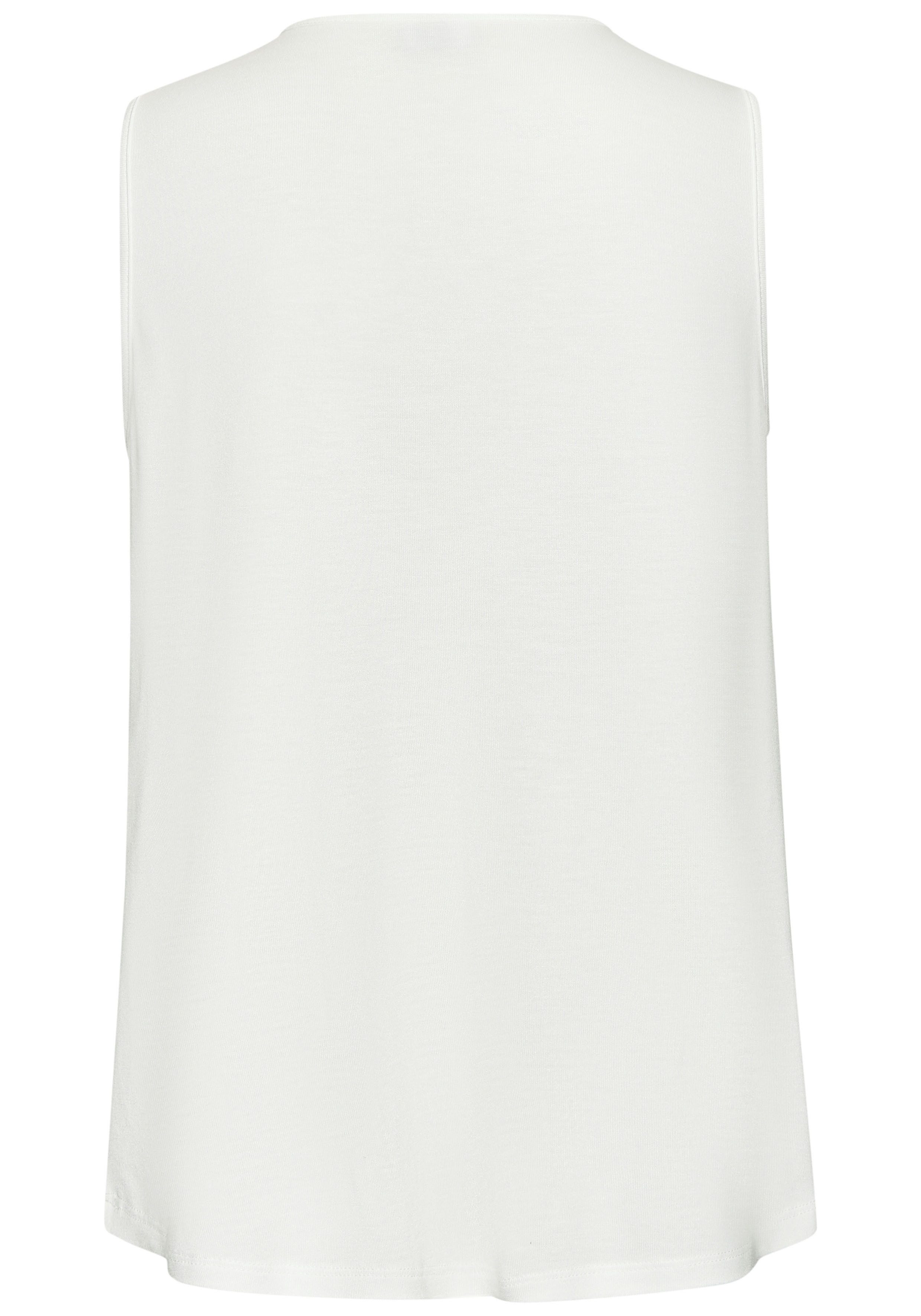 Vivance Tanktop met goudkleurige decoratief accessoire, elegante blousetop