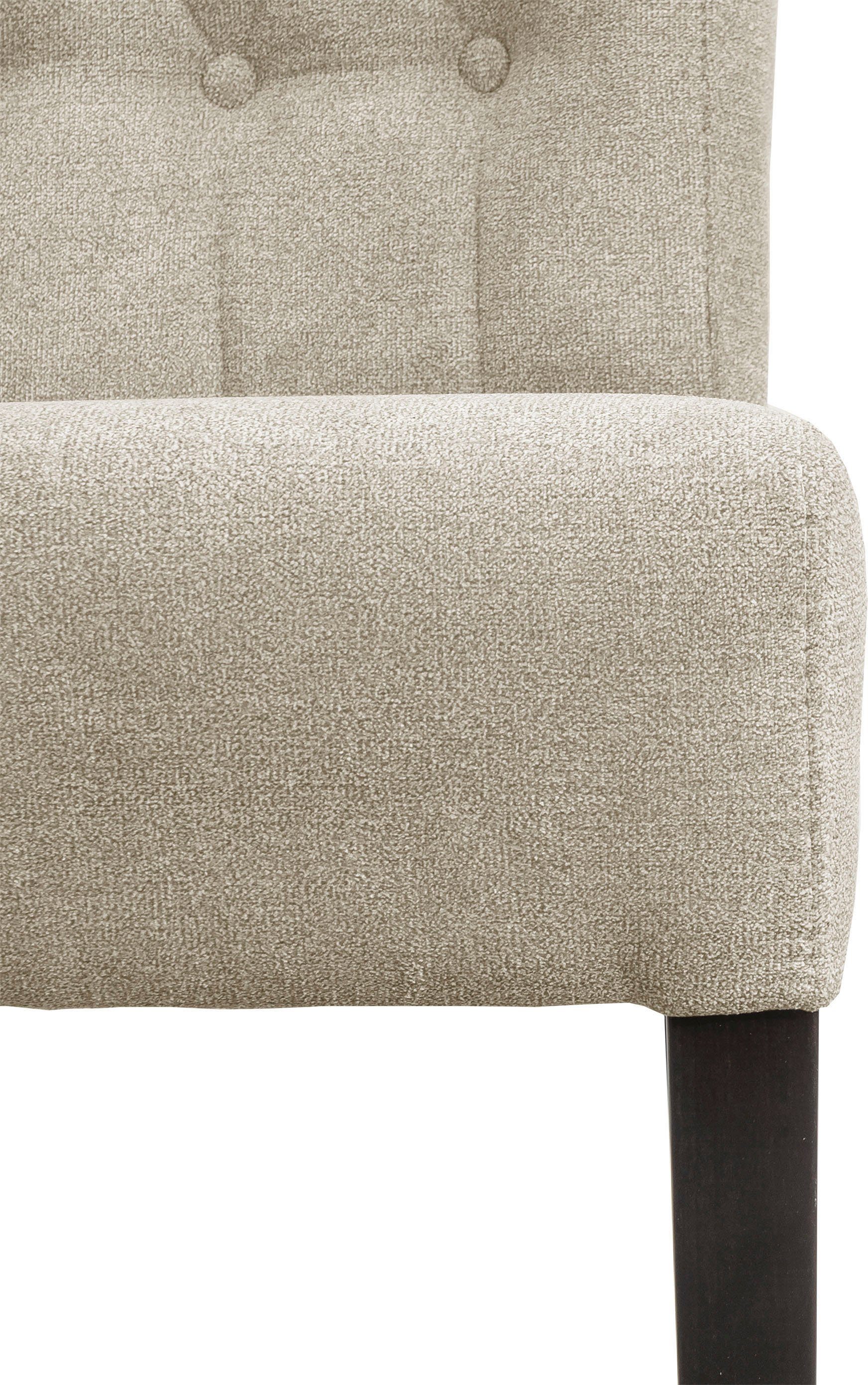 Home affaire Eetkamerstoel Queen BESTSELLER Gestoffeerde stoel met knoopdetails, set van 2, 4 of 6