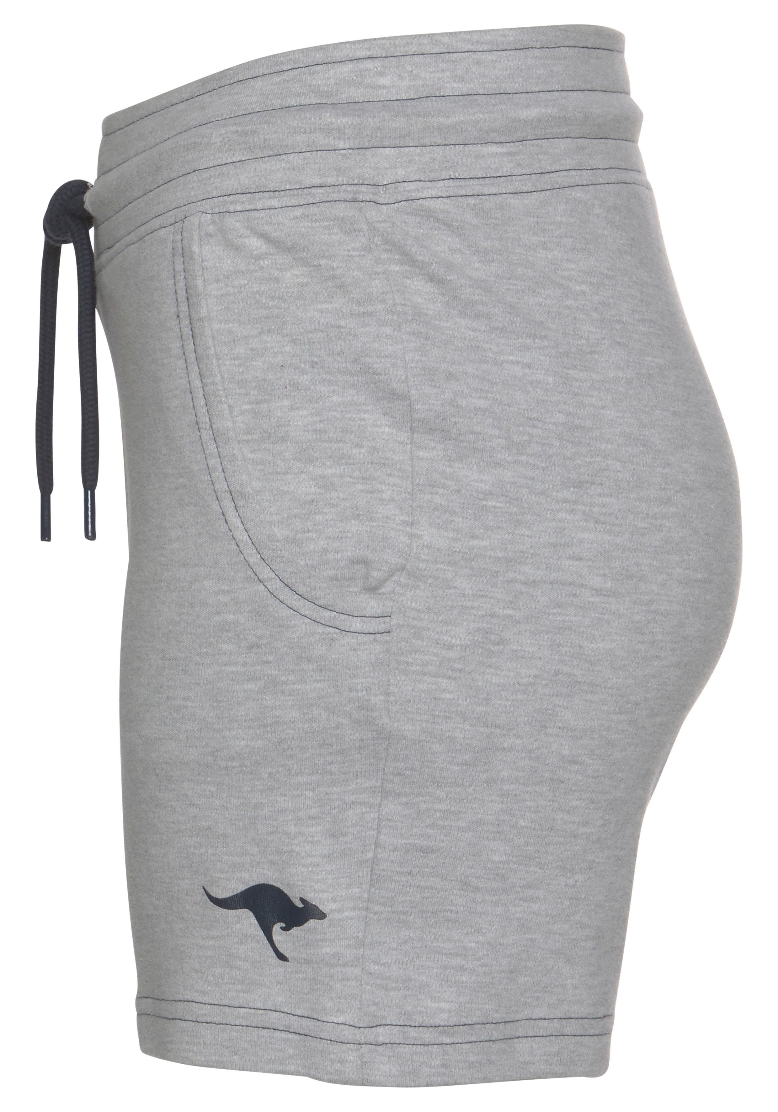 KangaROOS Sweatshort met contrastkleurig koord en merkprint