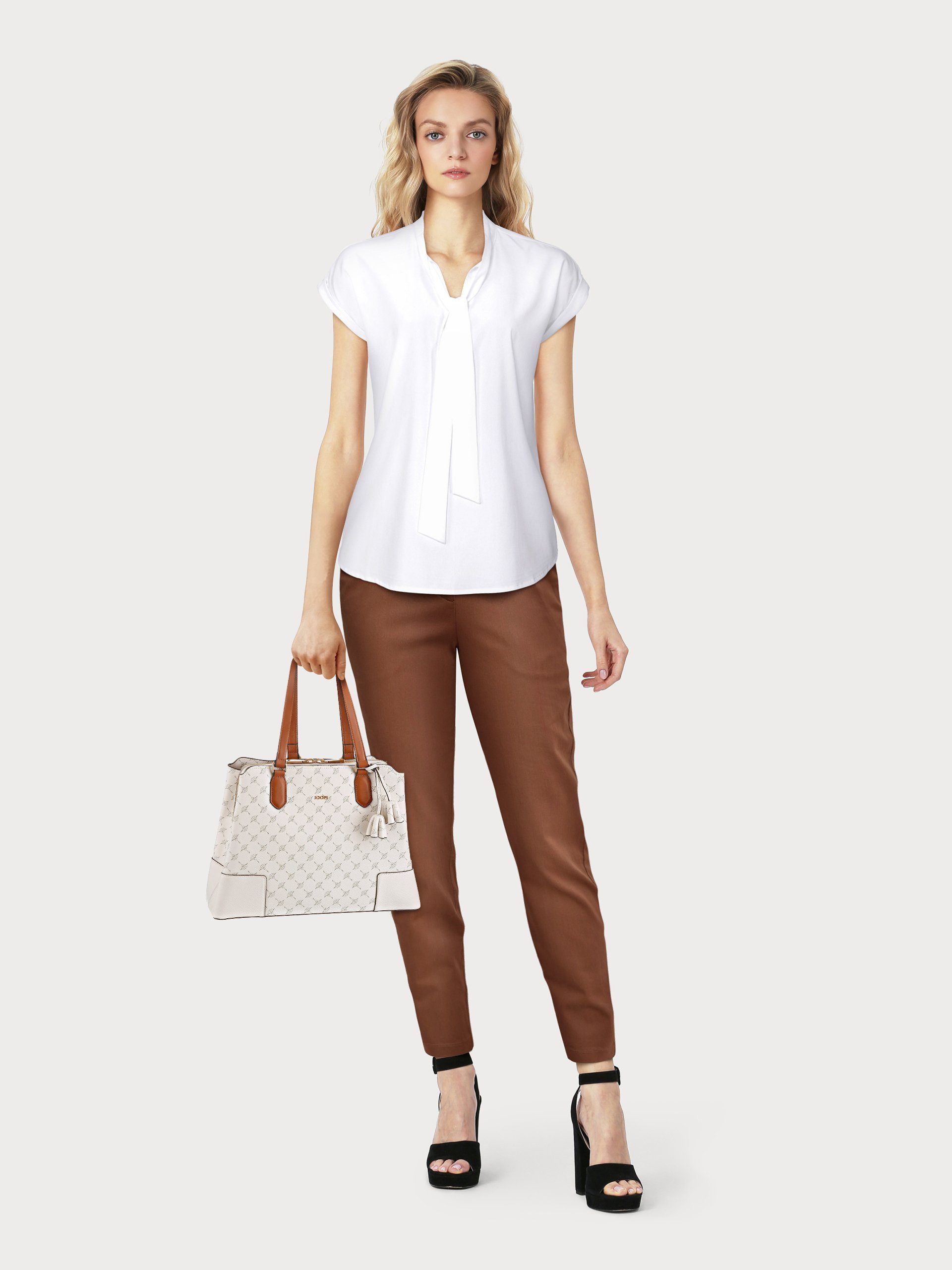 Bruno Banani Blouse met kraagstrik met bindstrik (2-delig, Set van 2)