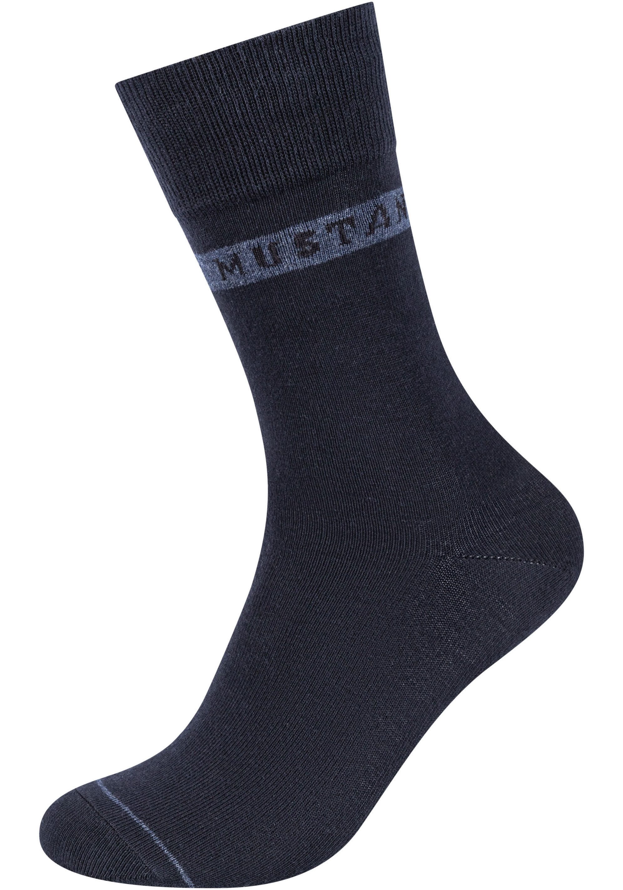 MUSTANG Sokken Casual met zachte en elastische comfortband (Set van 6)