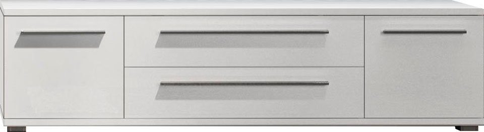 Places of Style Tv-meubel Piano TV-kast in breedte 165 of 180 cm met soft-close functie Hoogglans UV-gelakt, Br 180 cm met verschillende deur- en ladeafmetingen