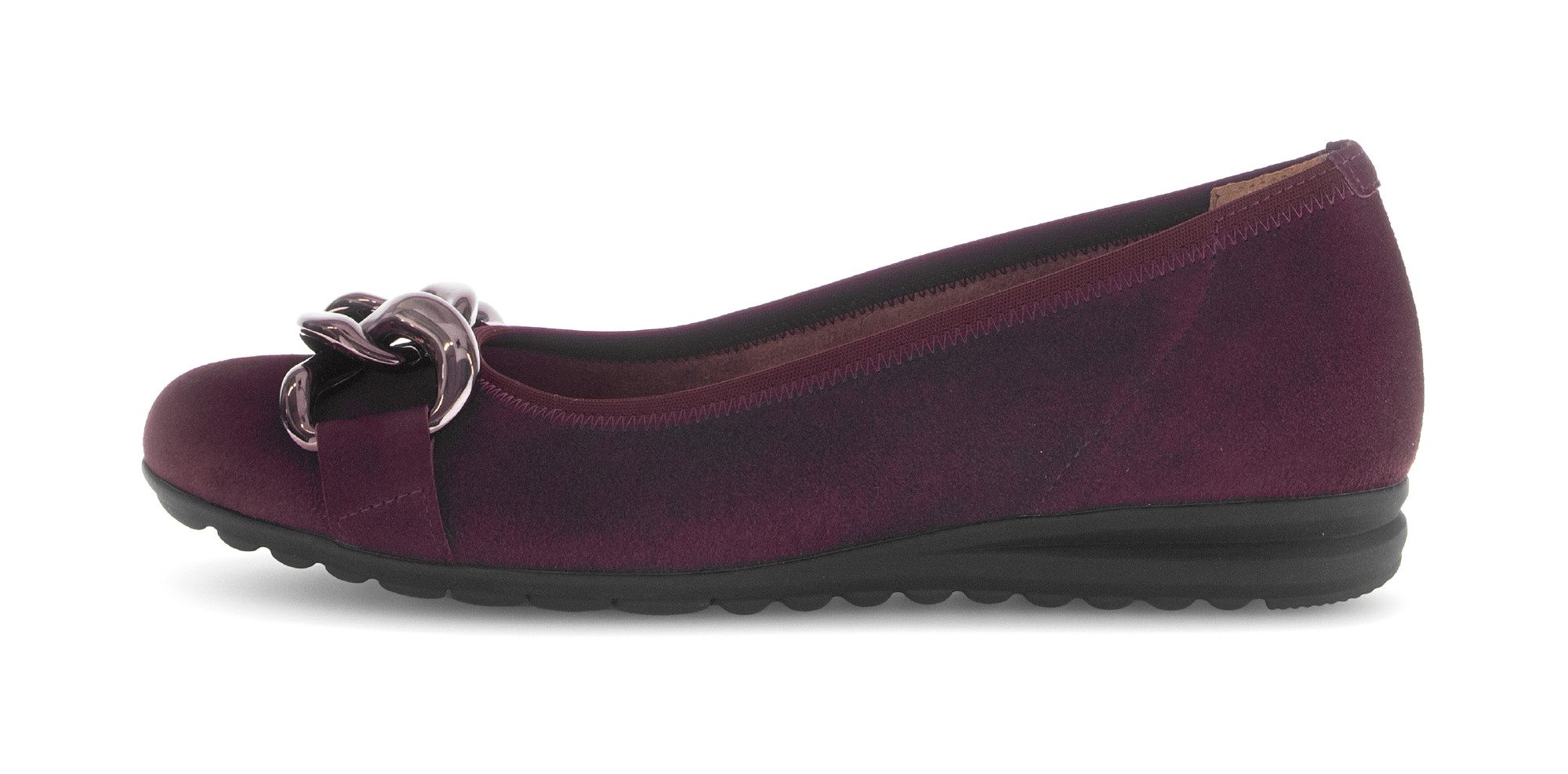 Gabor Ballerina's Florence , businessschoen, instapschoen met elastische afwerking, breedte g