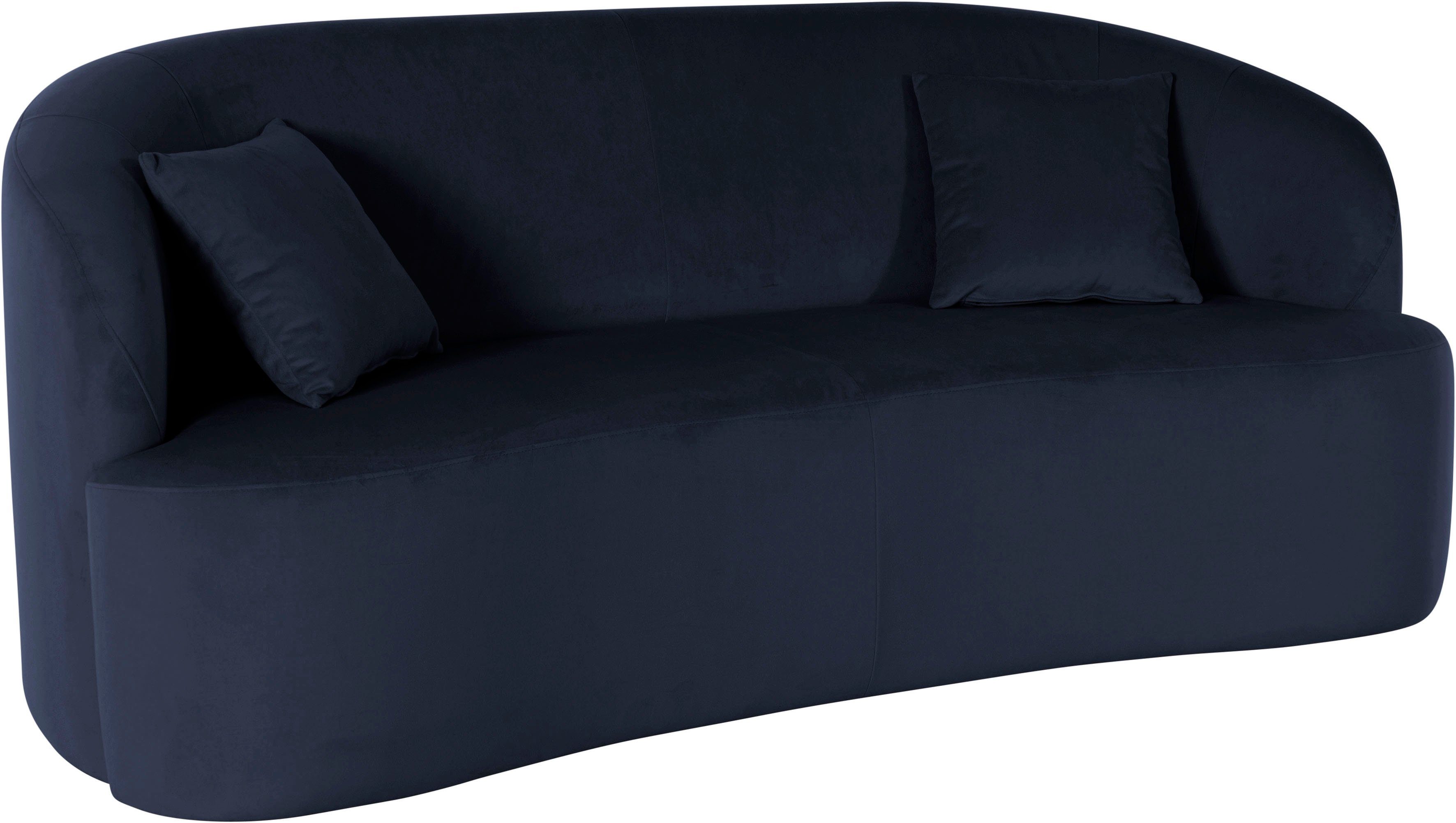 LeGer Home by Lena Gercke 3-zitsbank Dilara afgeronde rugleuning en front, in 3 stofkwaliteiten