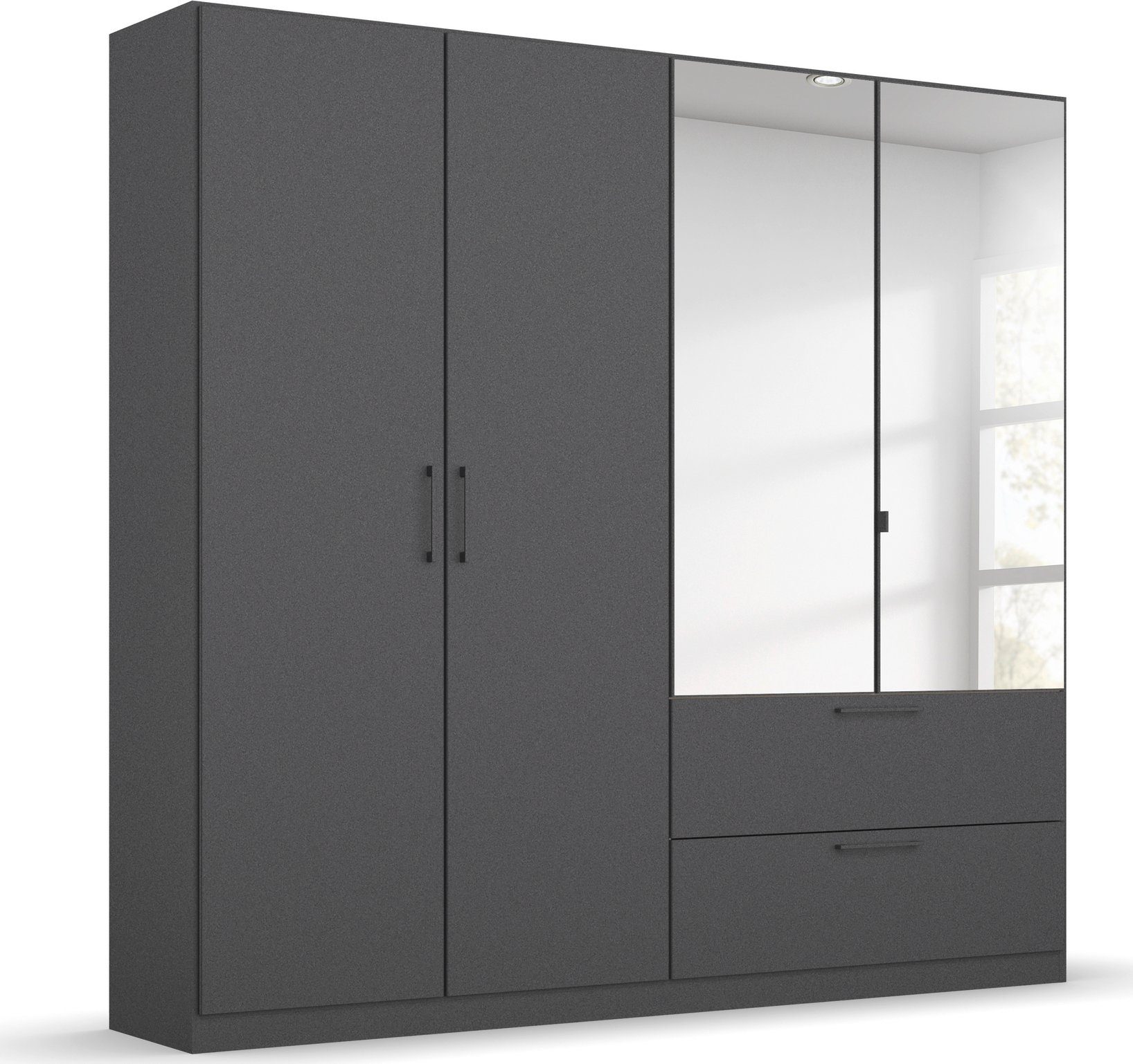 Slaapkamerserie Compleet slaapkamer Challenger (Set van 4 delen) Kast 2 breedtes, bed 3 breedtes, 2 nachttafels MADE IN GERMANY