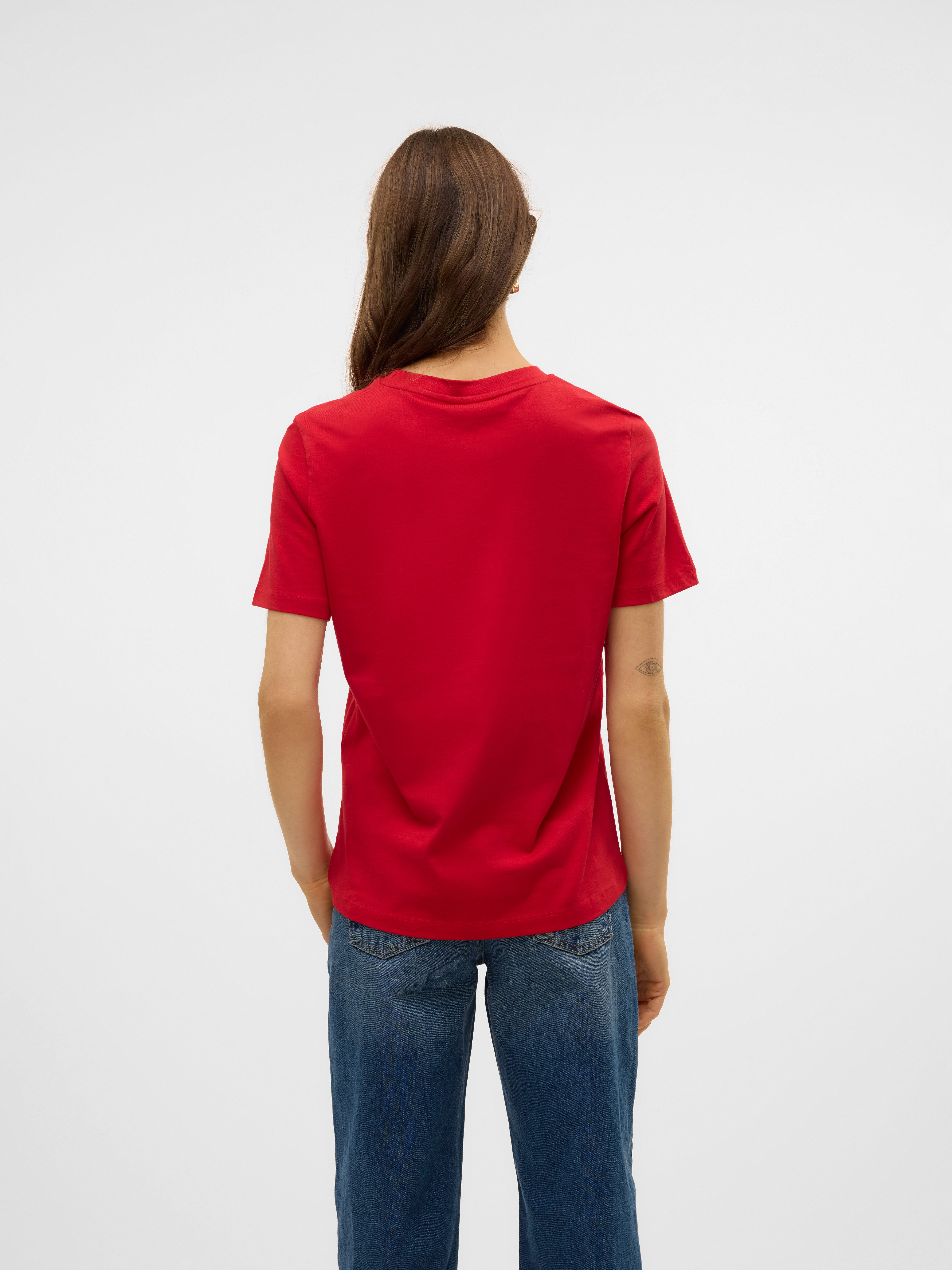 Vero Moda Shirt met korte mouwen VMPAULINA SS T-SHIRT GA JRS NOOS